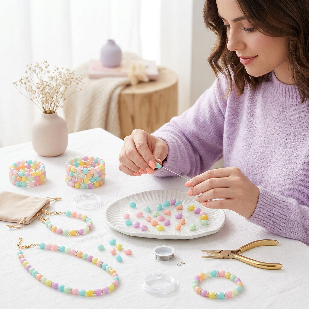 My Beads Studio Jewellery Making Kit Pastel Drops Box