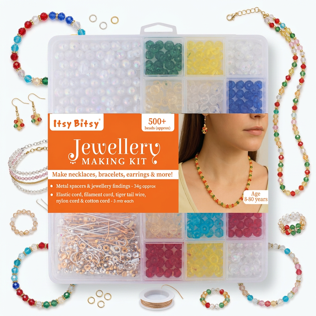 My Beads Studio Jewellery Making Kit Crystal Rose Box