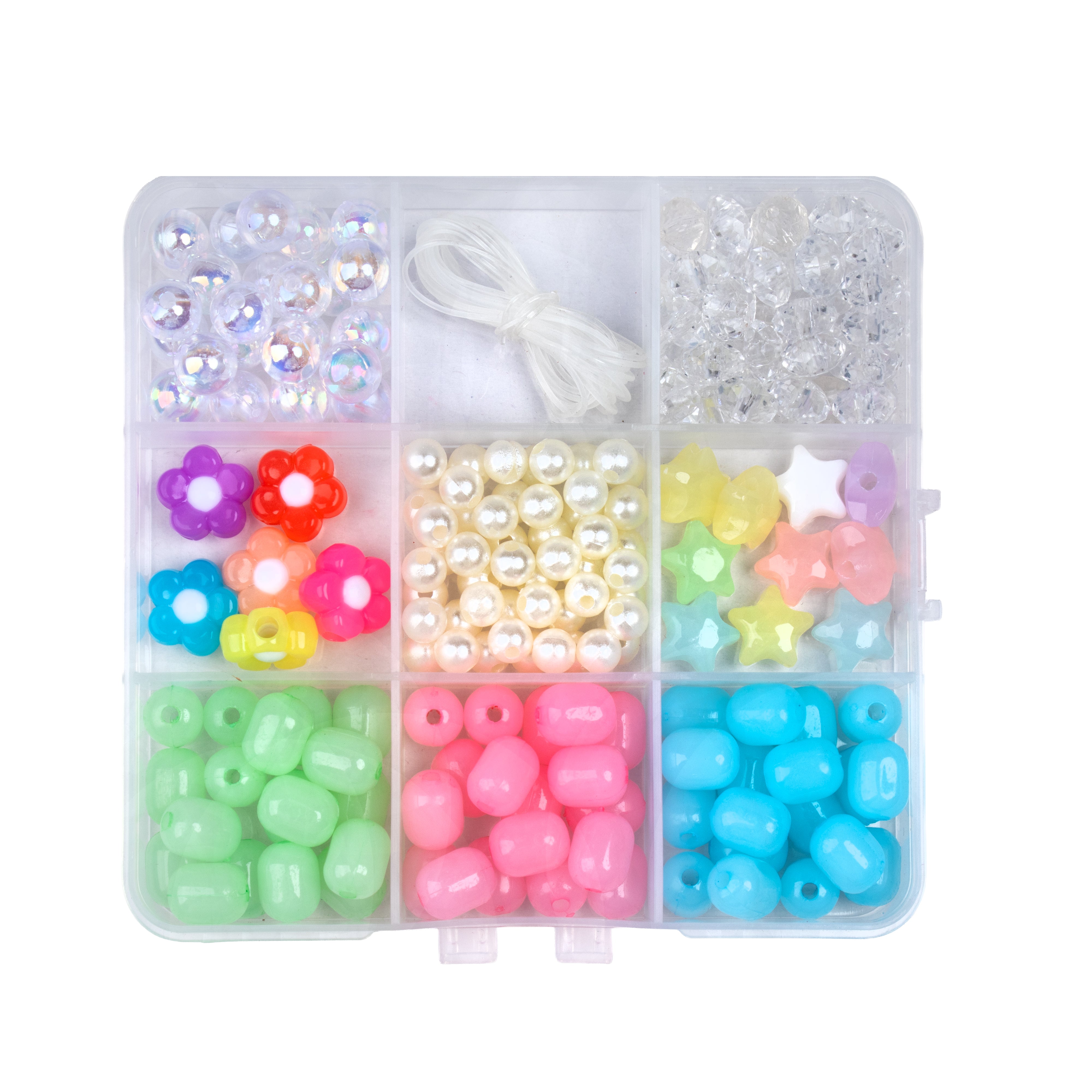 Bracelet Making Kit Pastel Candy 10 X 9.7 cm 9 comp Box