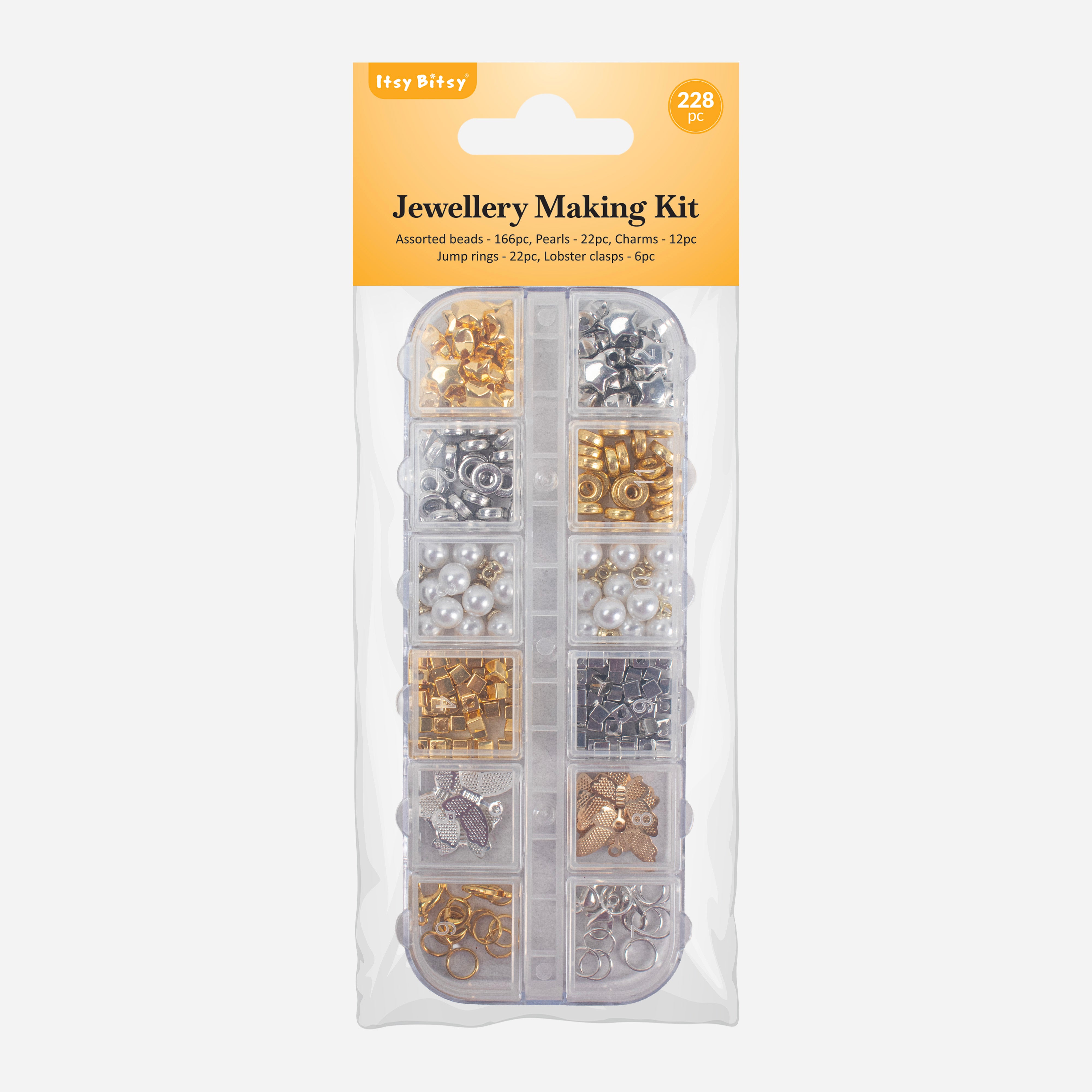 Jewellery Findings - Metallic Glitz, 17 X 23cm, 12 compartments, 1 Box