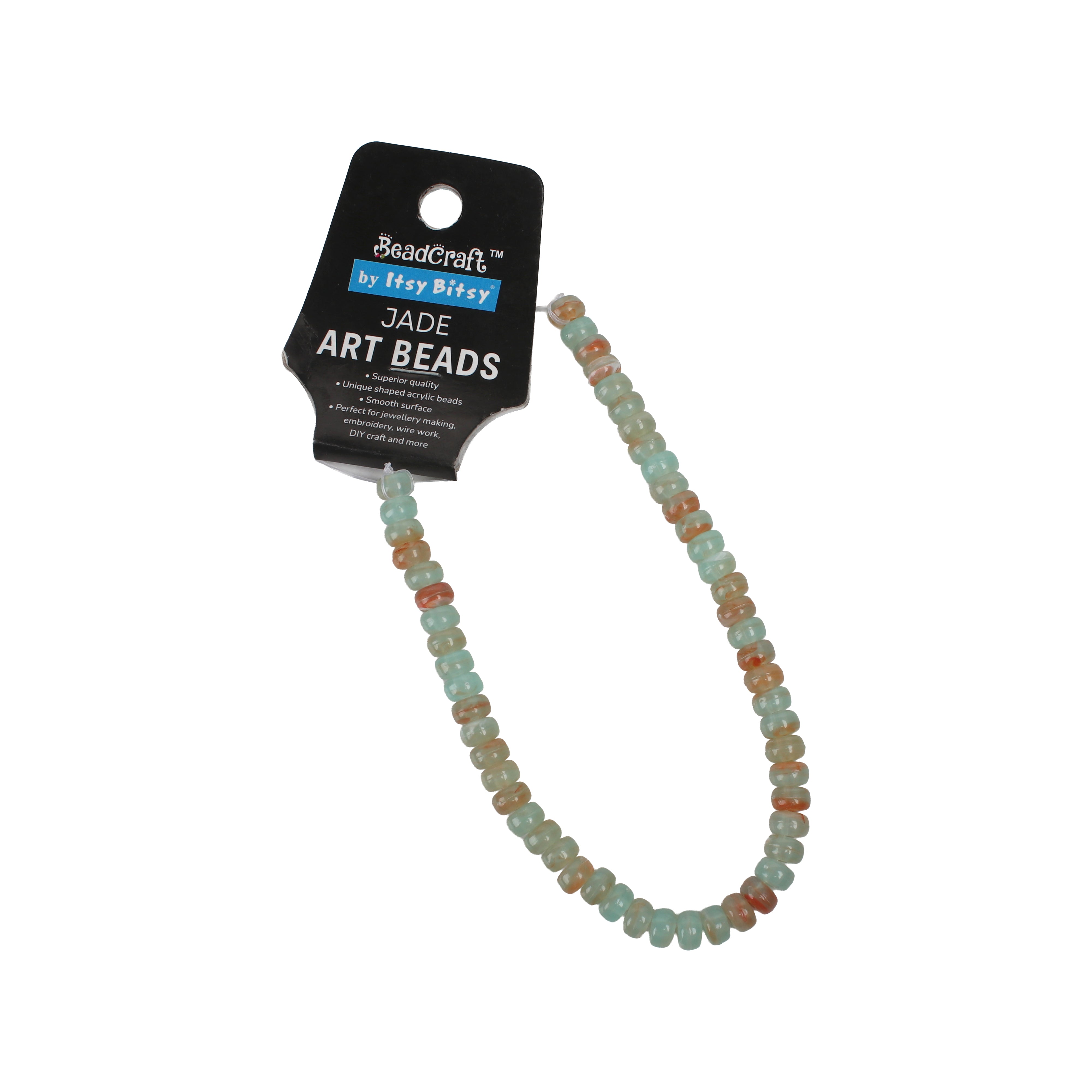 Jade Art Beads Rondelle 8mm 54 Beads 1 String