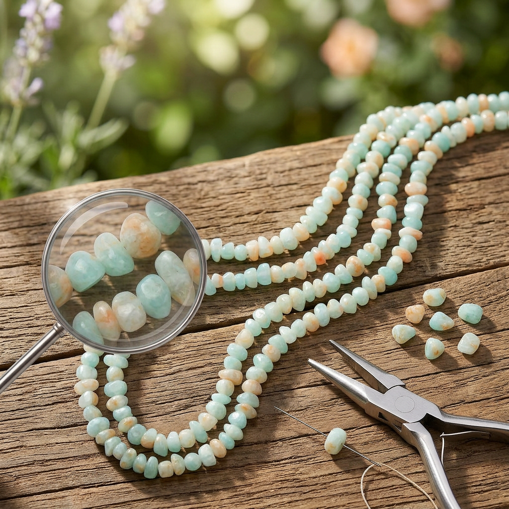 Jade Art Beads SHAPE?? 6/8mm 54 Beads 1 String