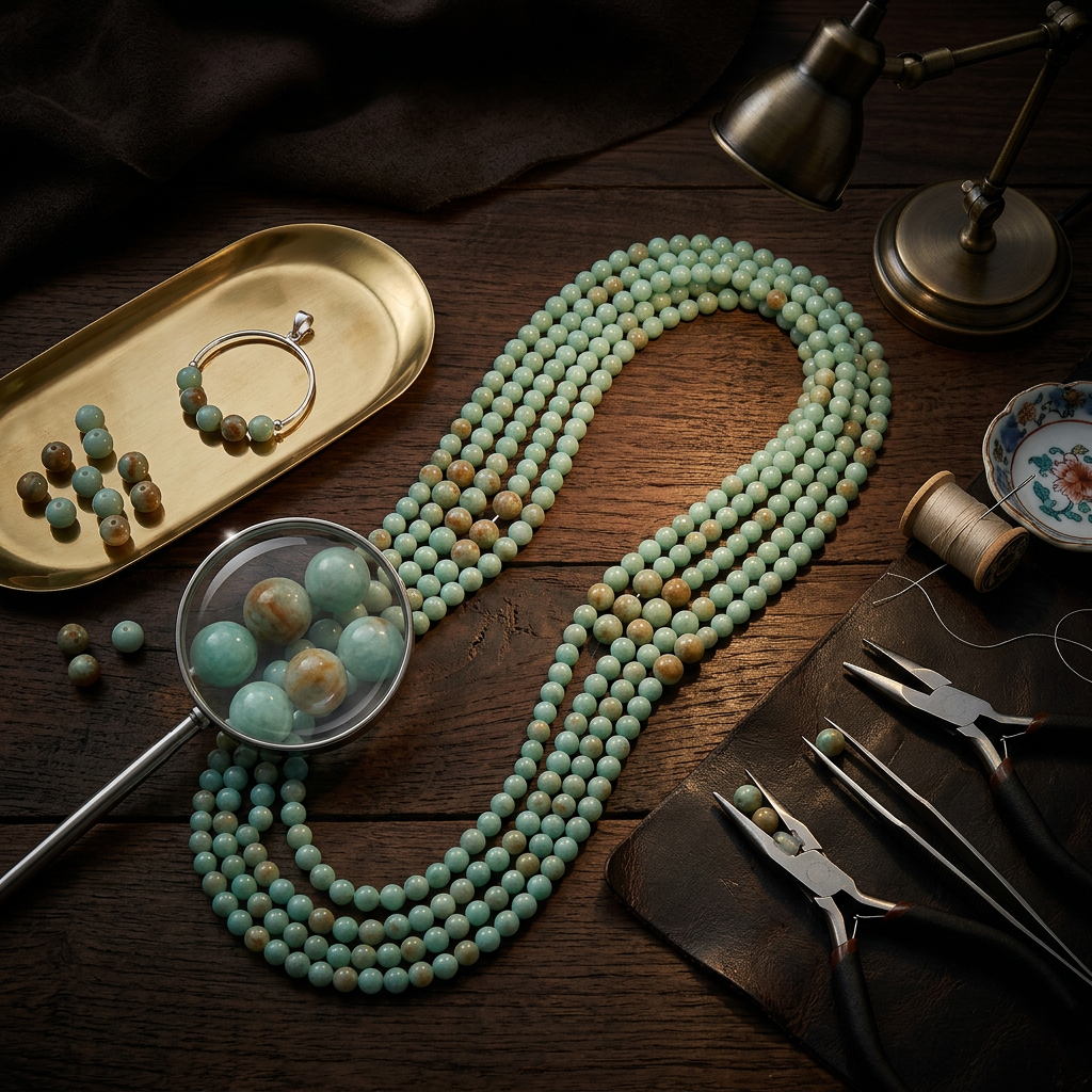 Jade Art Beads Round 8mm 32 Beads 1 String