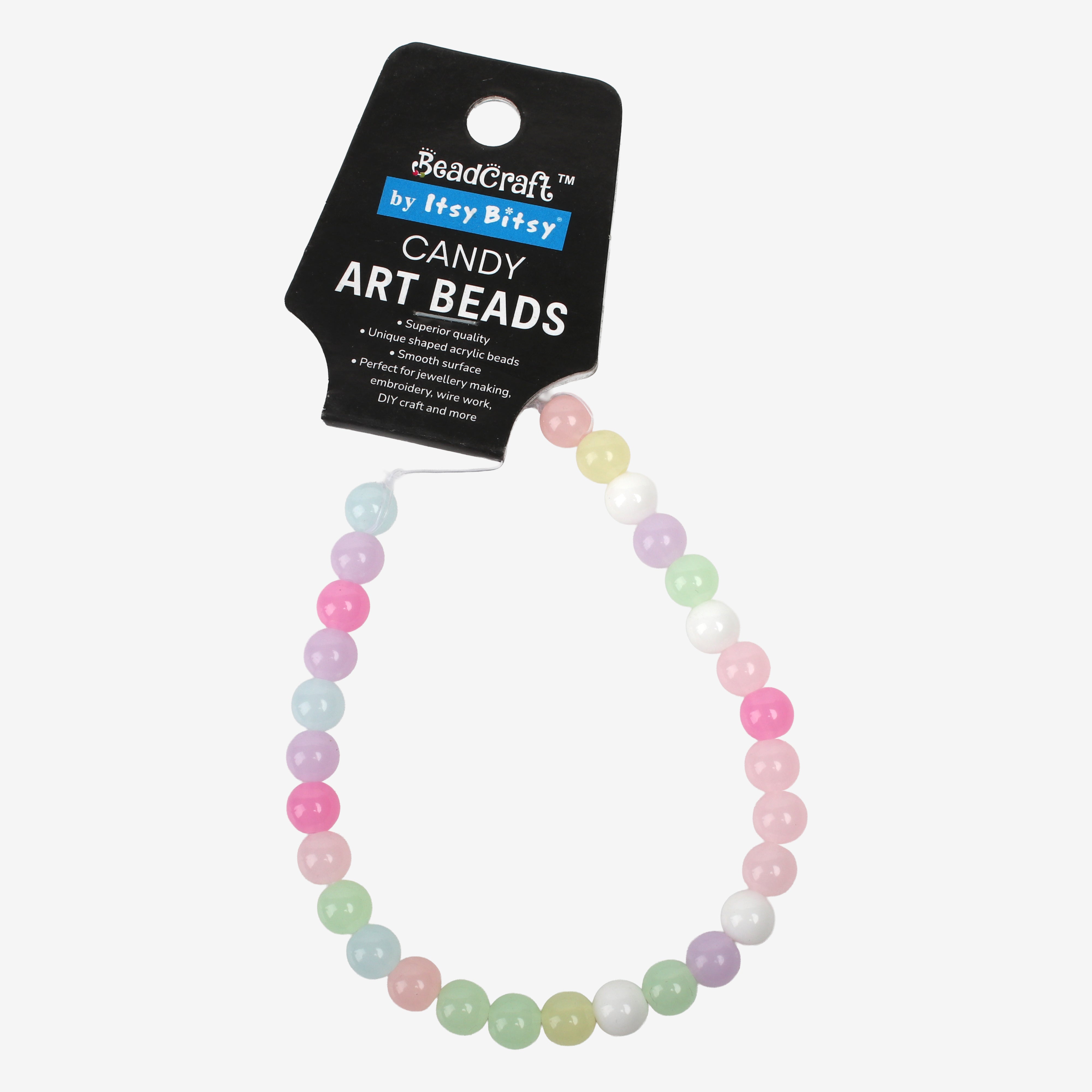 Candy Art Beads Round 8mm 29 Beads 1 String