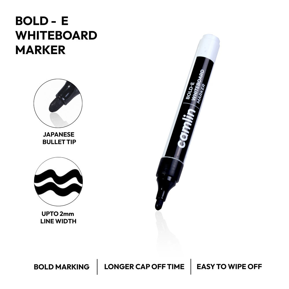 Camlin Bold-E Whiteboard Marker Black