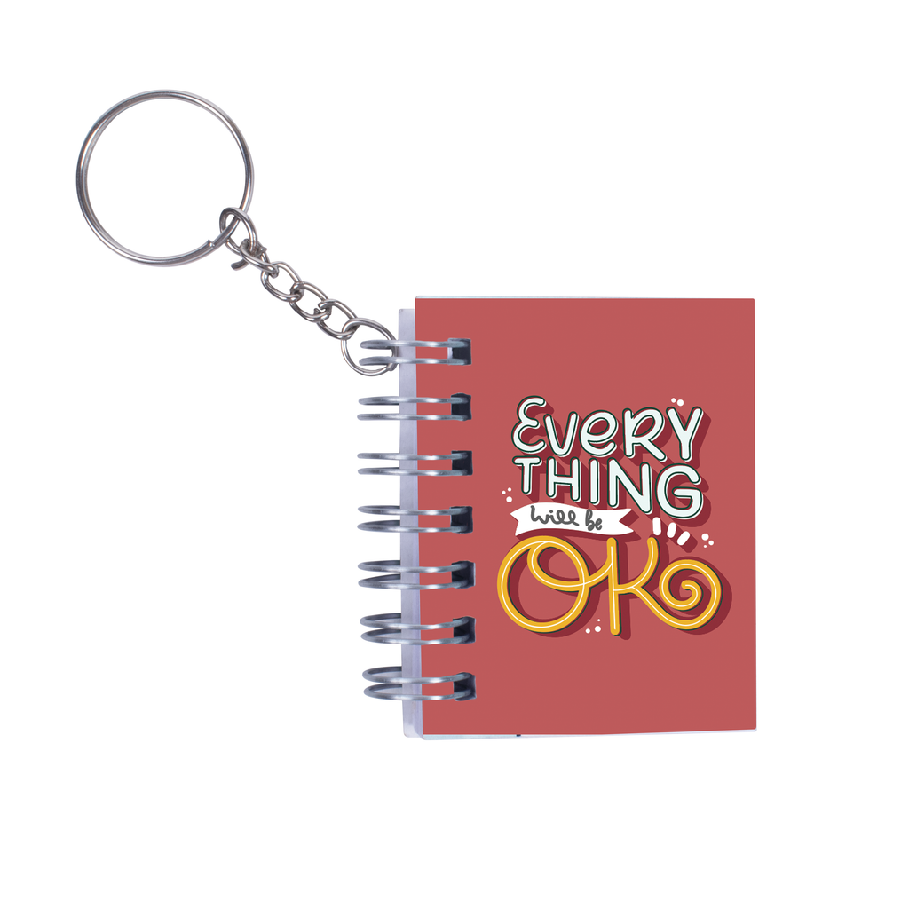 Keychain Notebook Everything Will be OK X 70gsm
