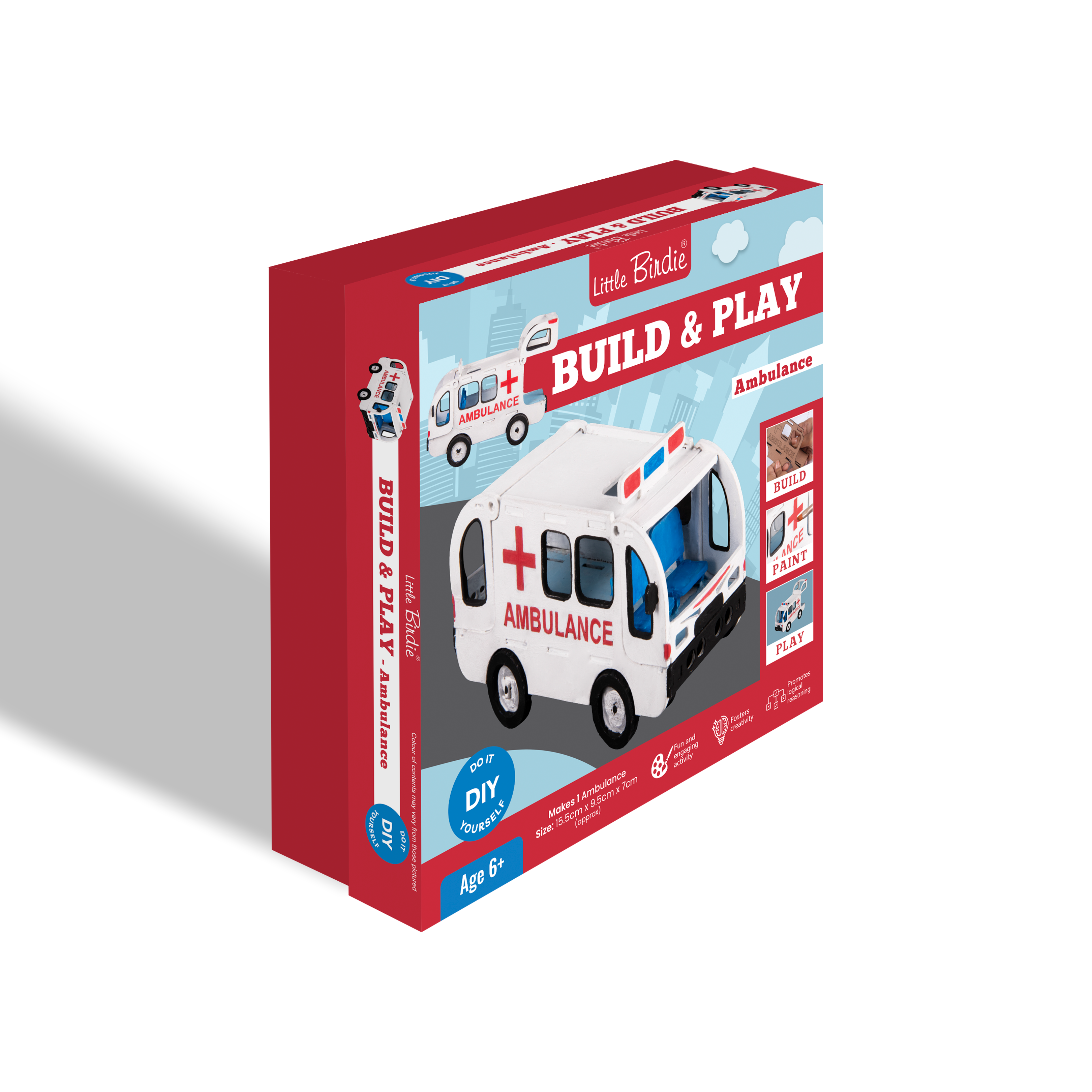 DIY Build and Paint Kit - Ambulance, 1 Box