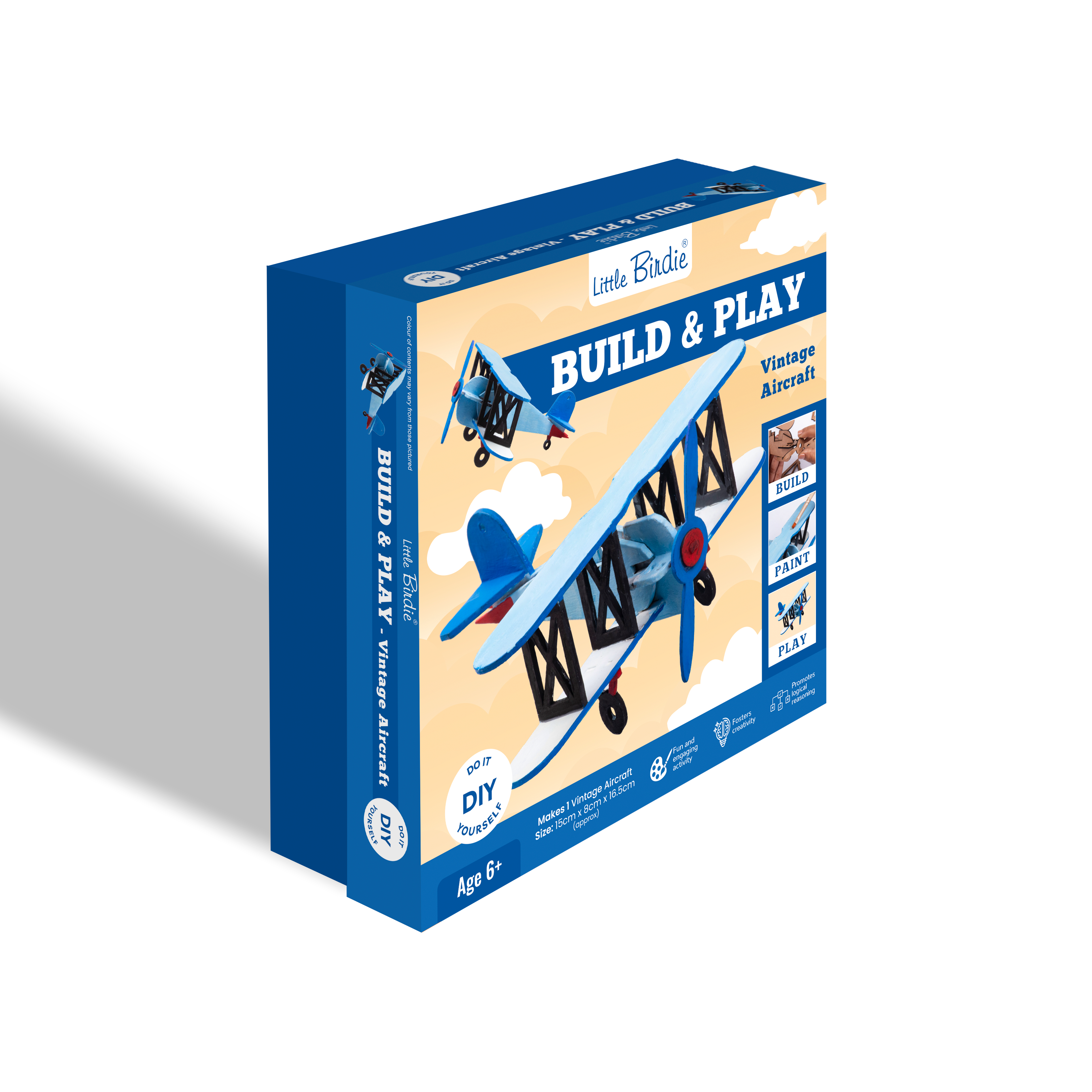 DIY Build and Paint Kit - Light Aircraft, 1 Box