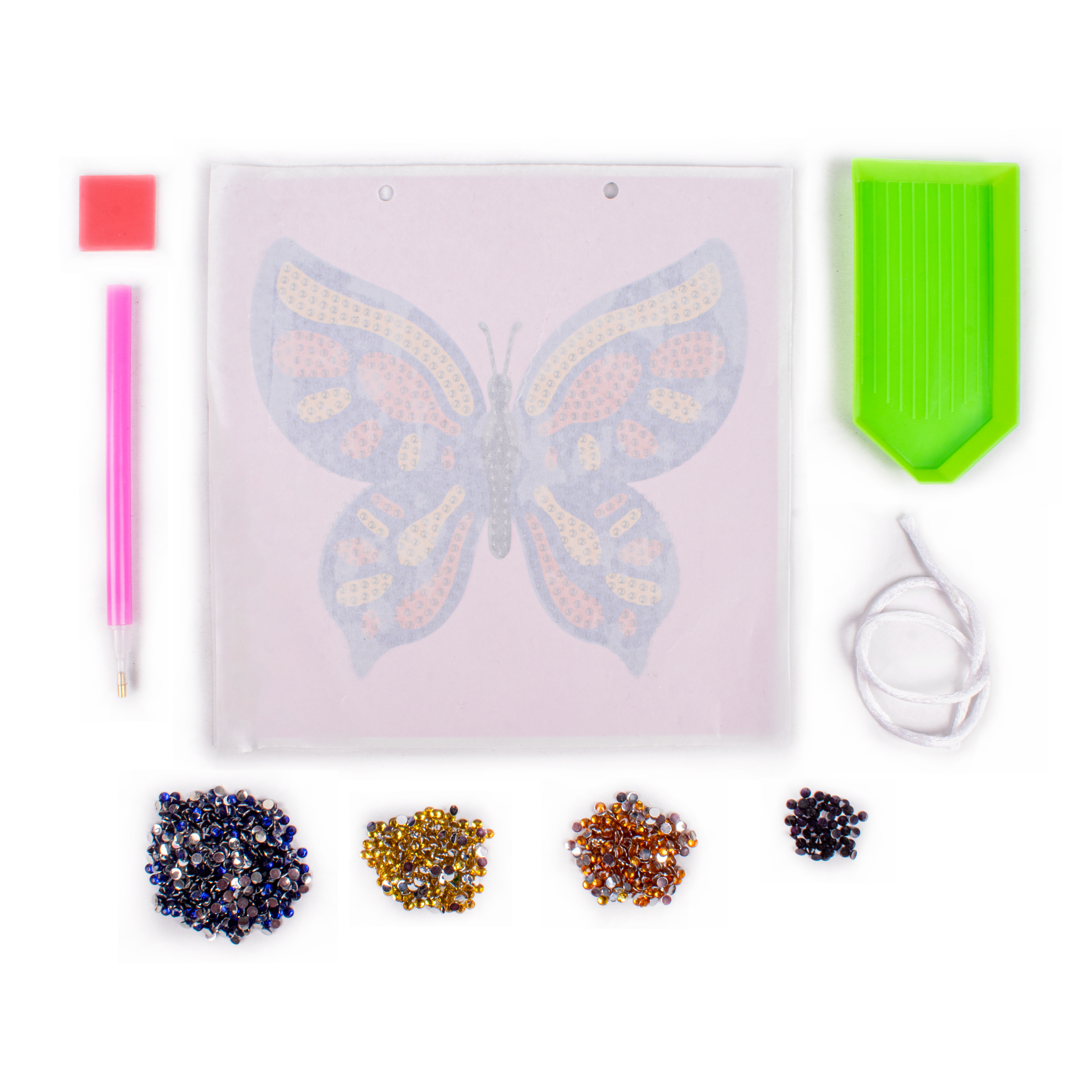 DIY Diamond Painting Kit - Jewel Butterfly, 1Box