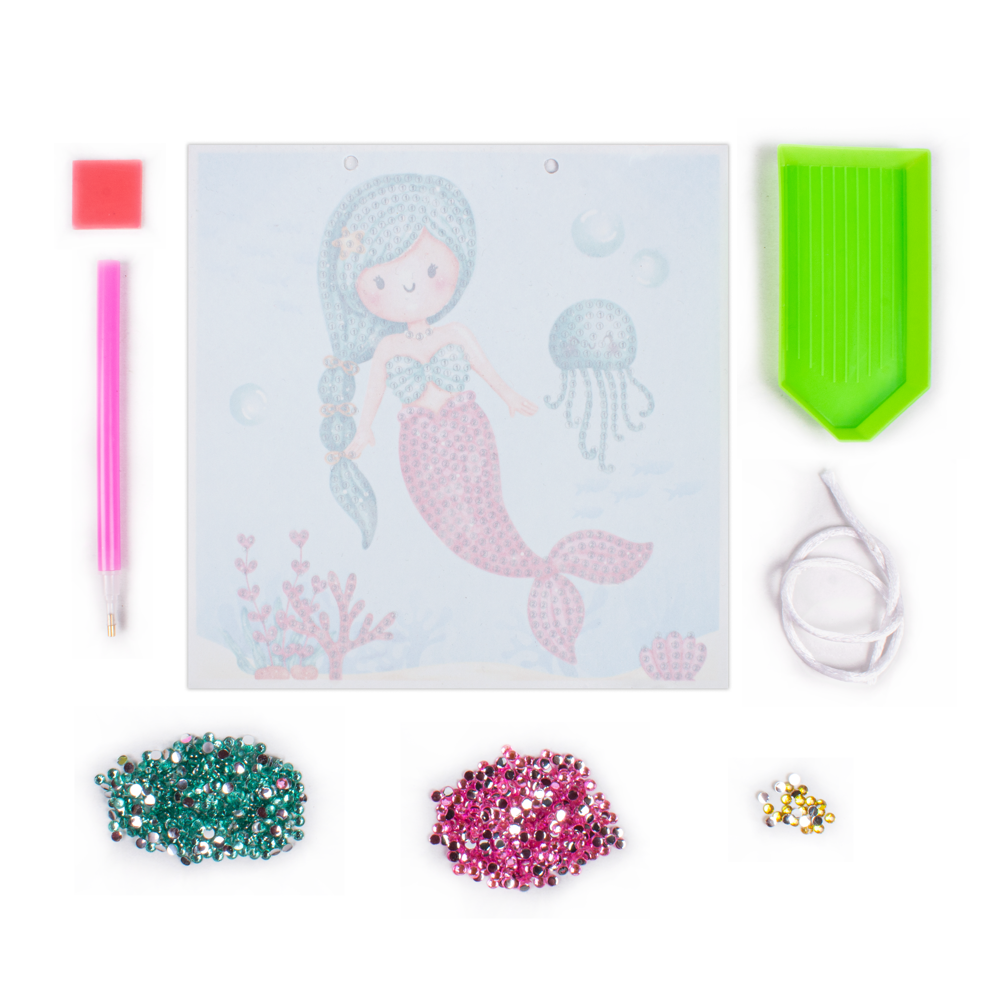 DIY Diamond Painting Kit - Mermaid, 1 Box