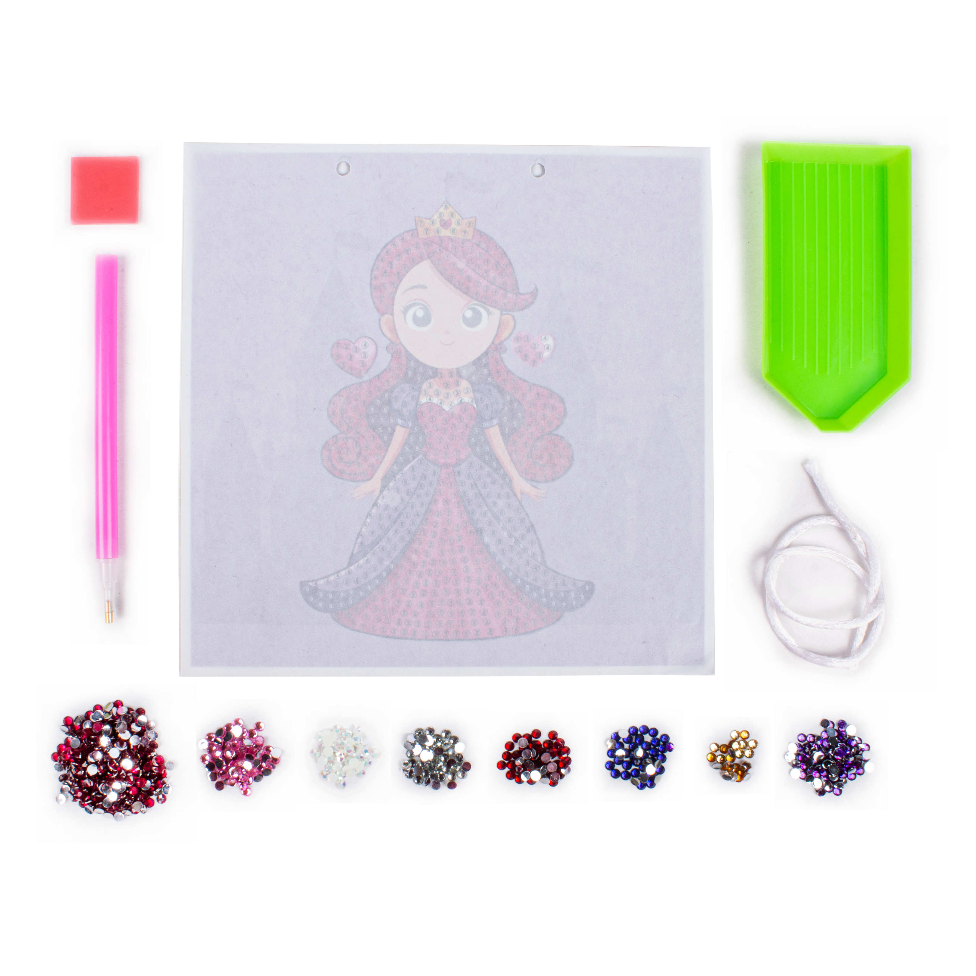 DIY Diamond Painting Kit - Pretty Princess, 1 Box