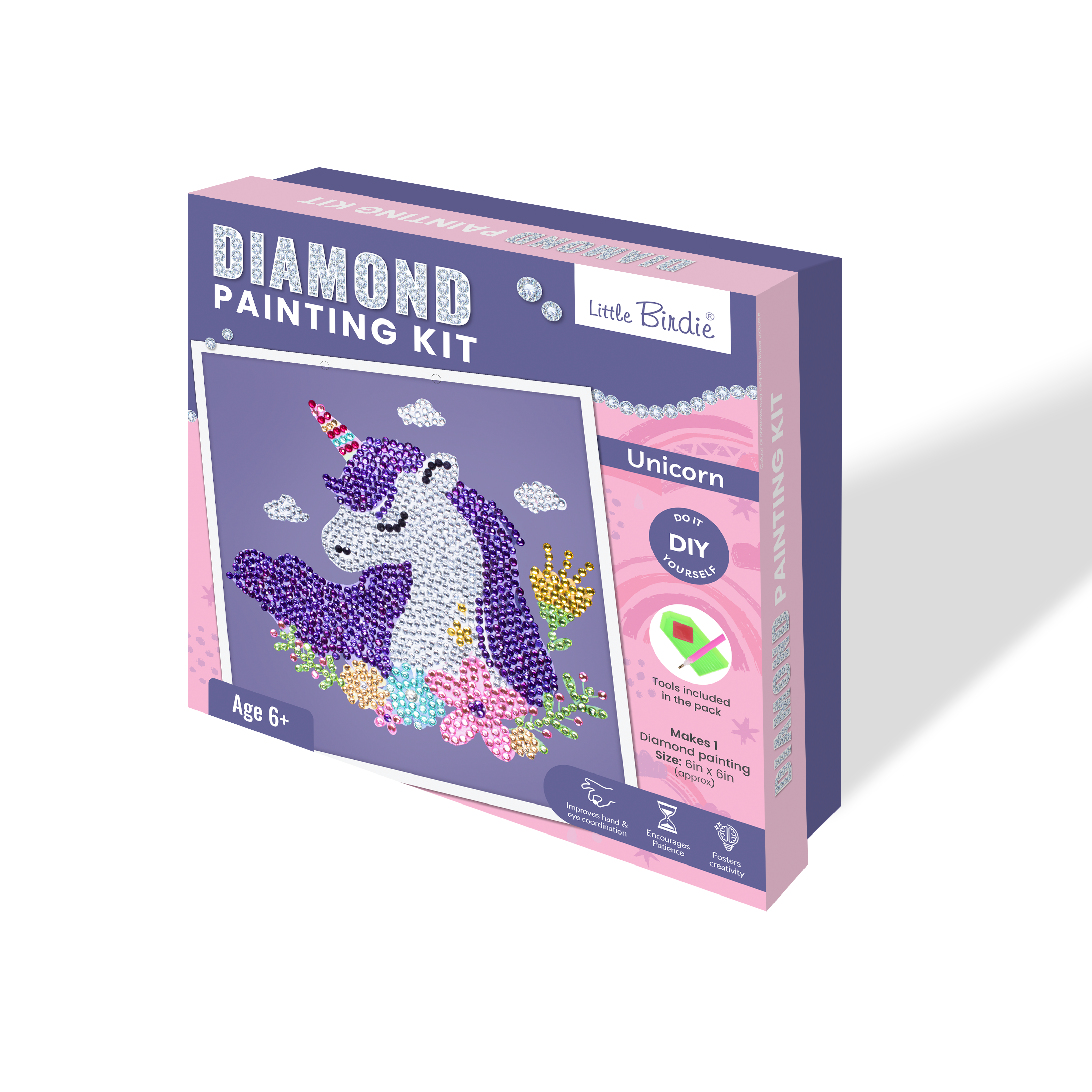 DIY Diamond Painting Kit - Unicorn, 1 Box