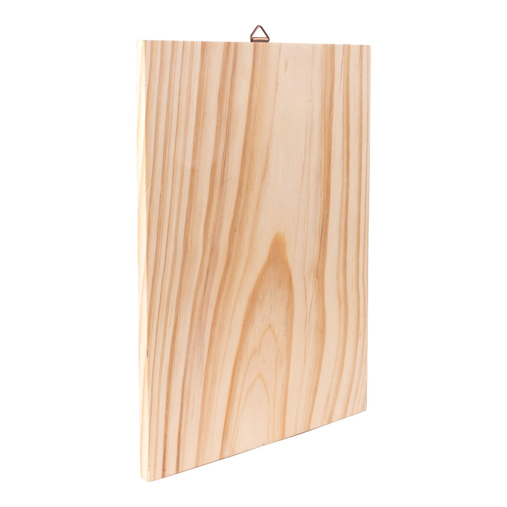 Pinewood Hanging Board, Approx, L8.14in x H12in x D0.39in, 1pc