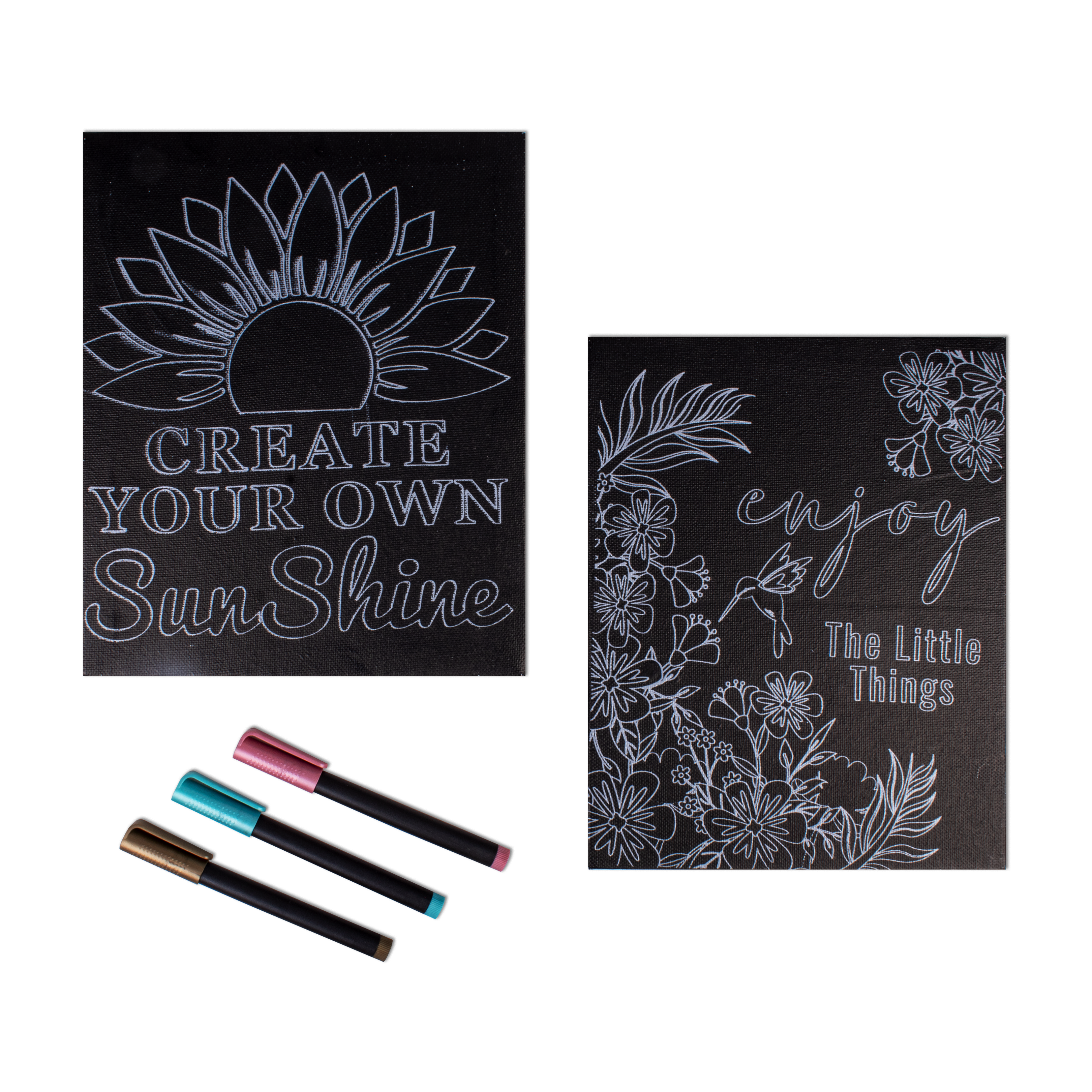 Magic with Metallic Markers Kit - Positive Vibes, 1 Box