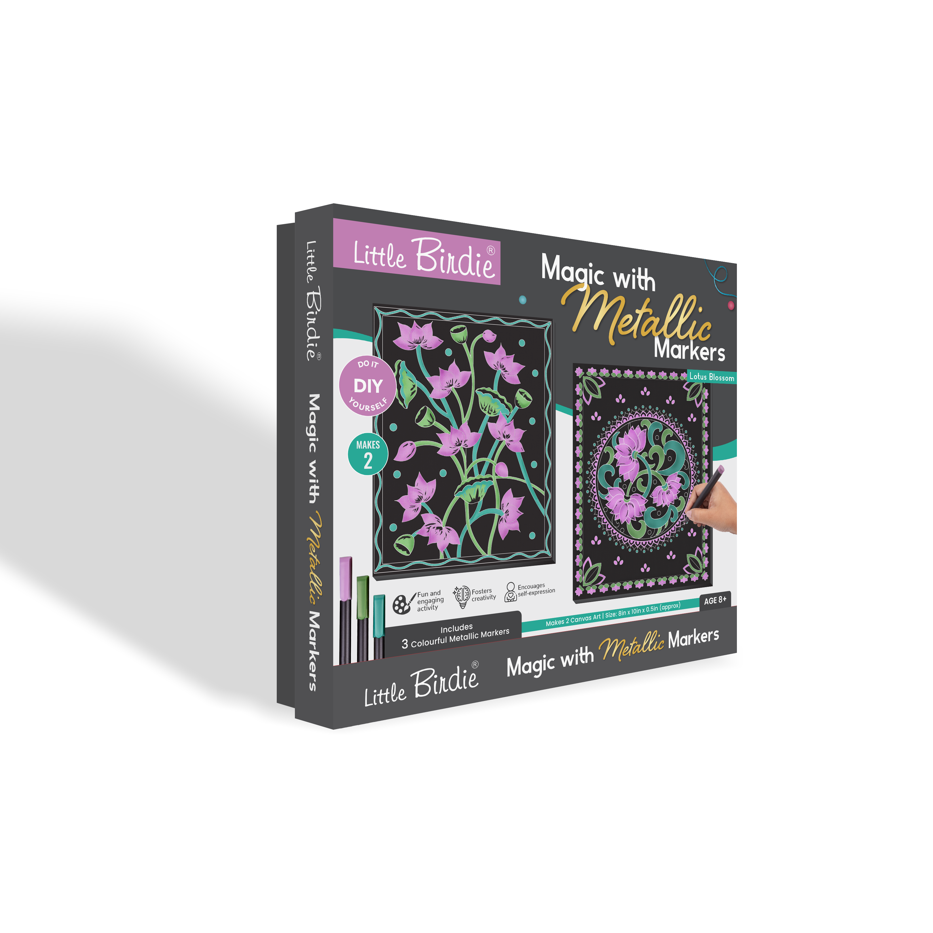 Magic with Metallic Markers Kit - Lotus Blossom, 1 Box