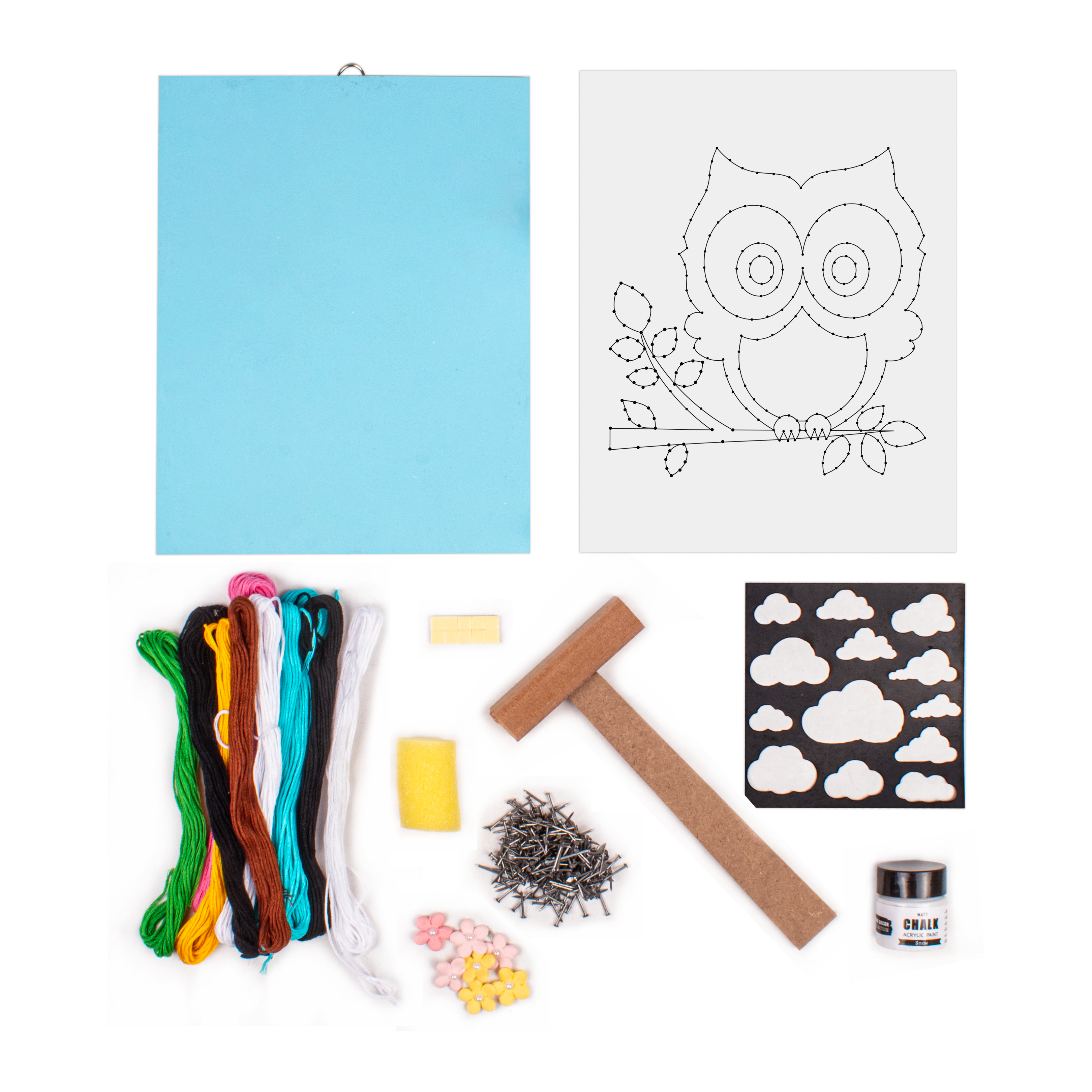 DIY String Art Kit - Owl, 1 Box