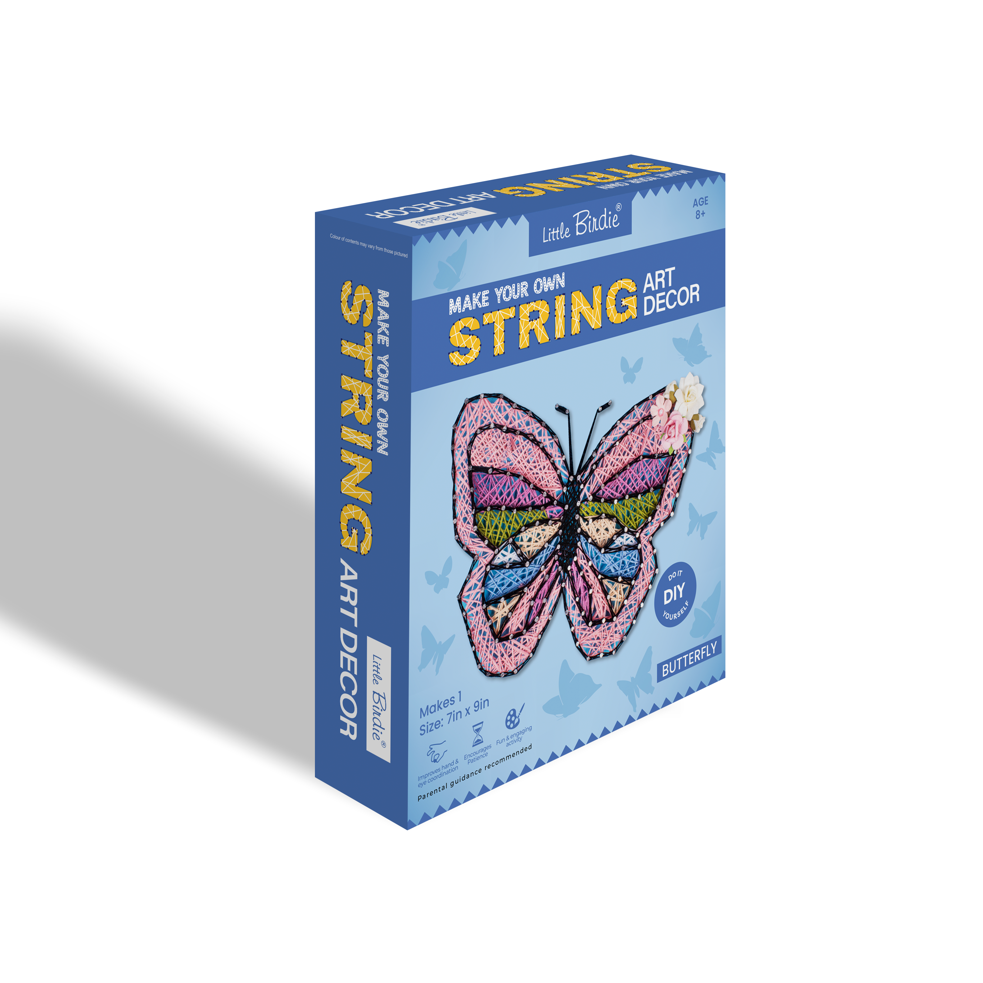 DIY String Art Kit - Butterfly, 1 Box