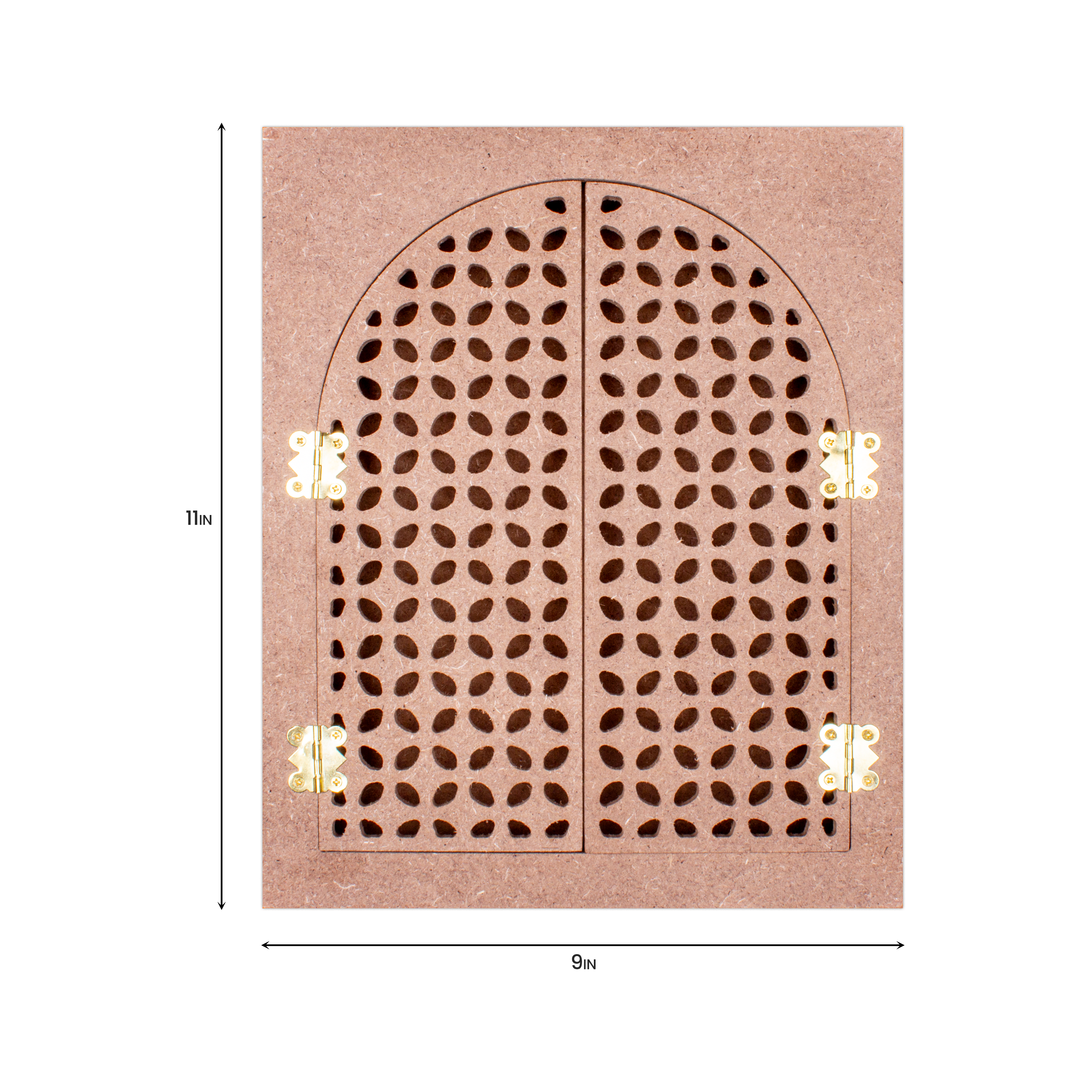 MDF Jharokha with Openable Window Leaf Circle |  11 X 9inch (Approx) | 1pc