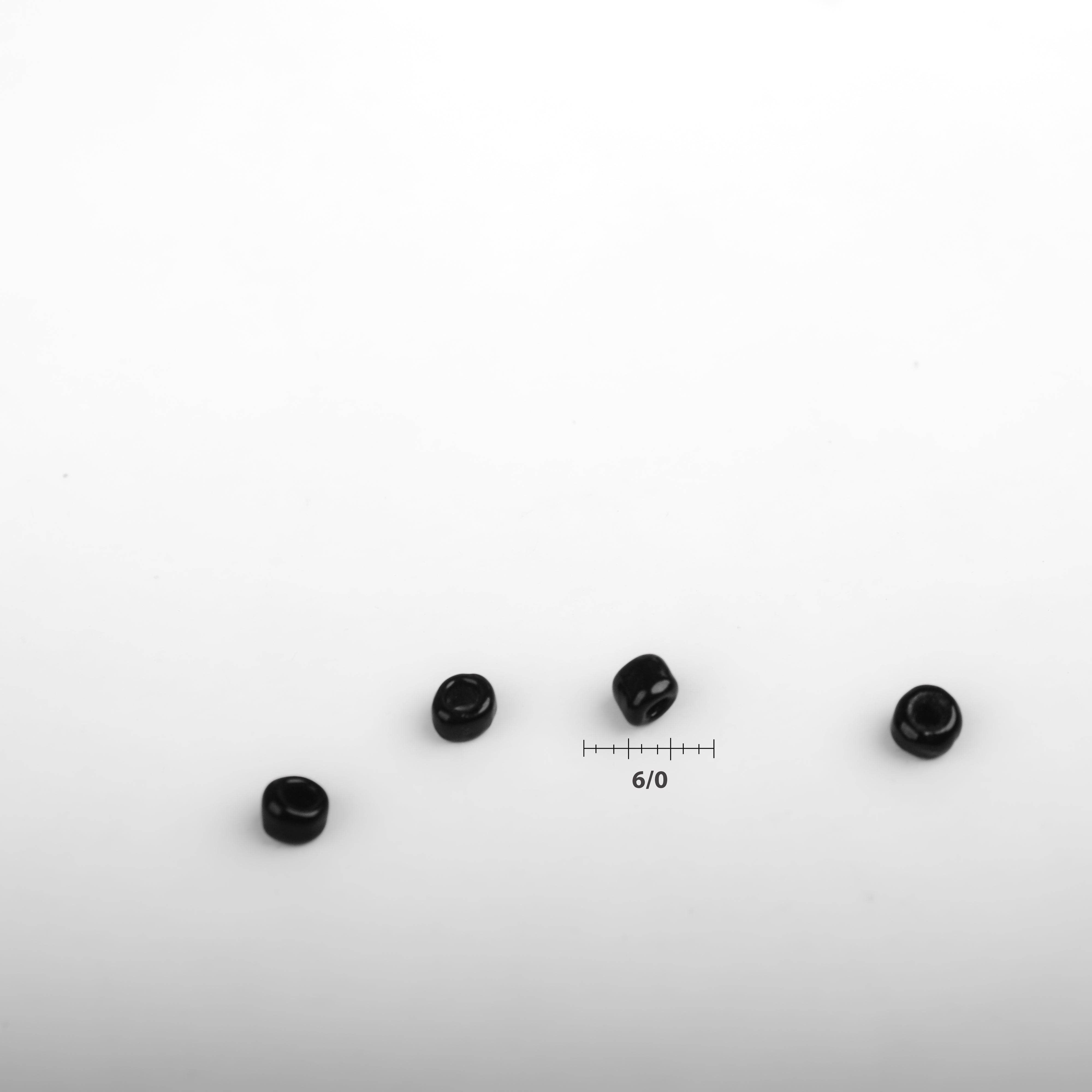 Beads Glass Seed Beads 8/0 Black Moti 1Kg