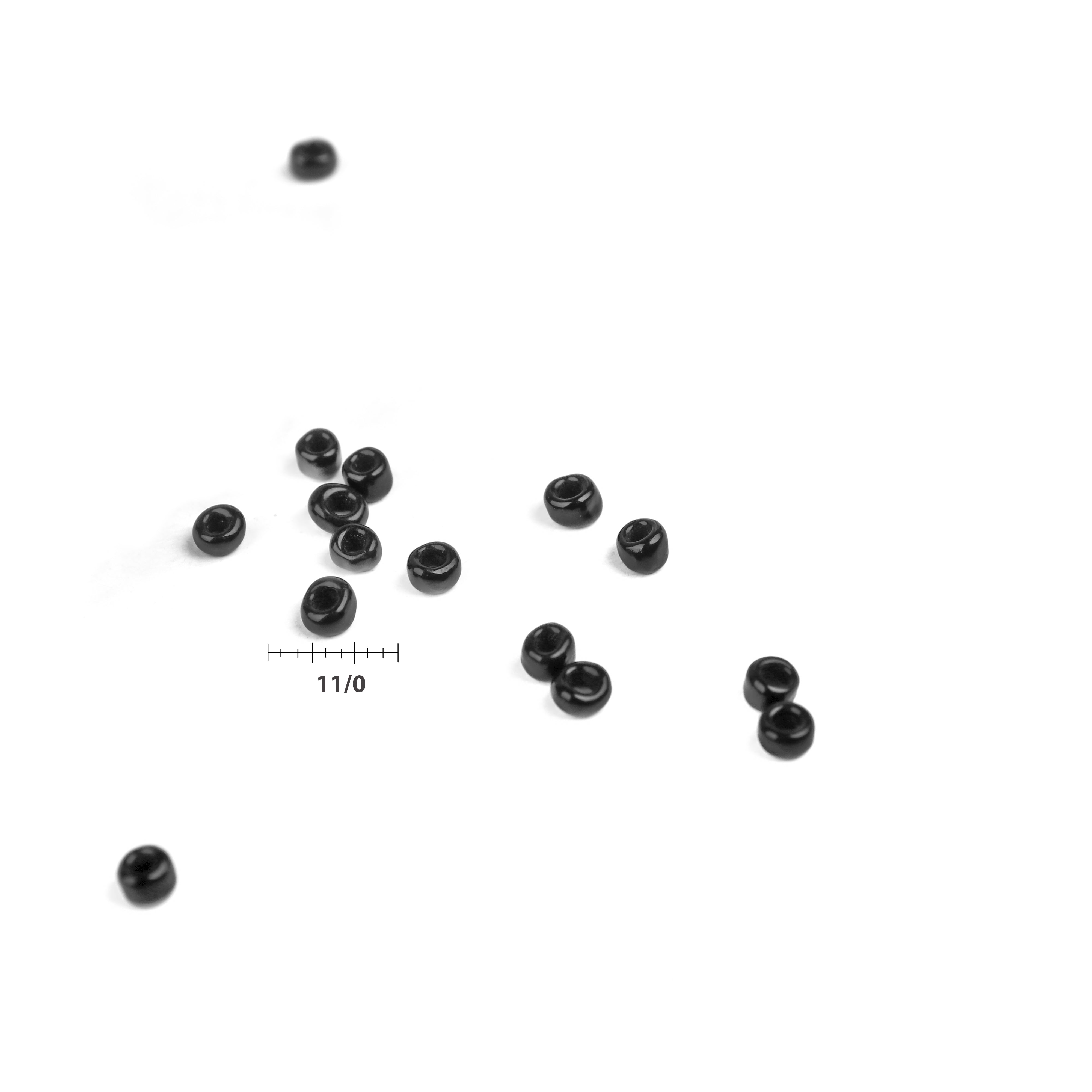 Beads Glass Seed Beads 11/0 Black Moti 1Kg