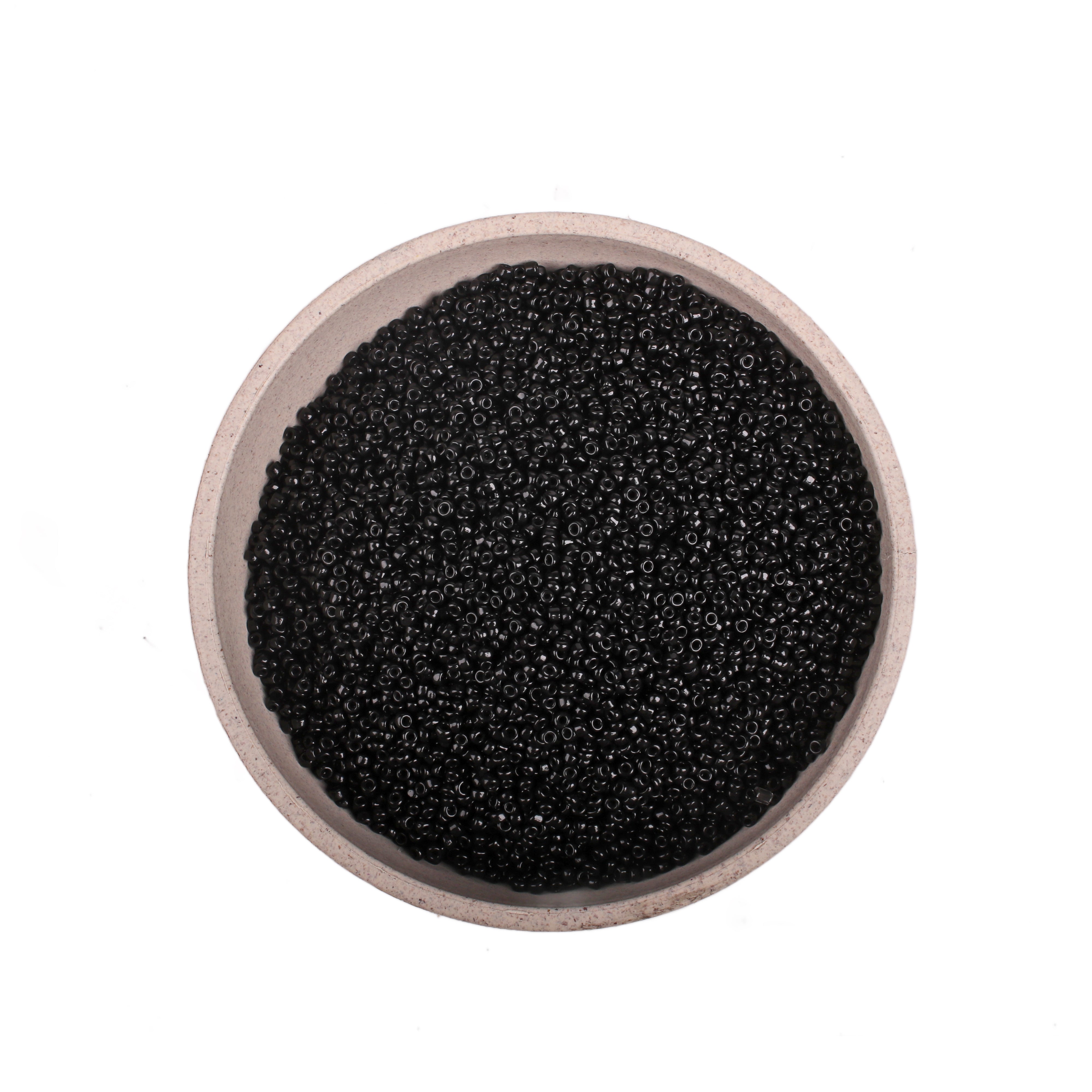 Beads Glass Seed Beads 11/0 Black Moti 1Kg