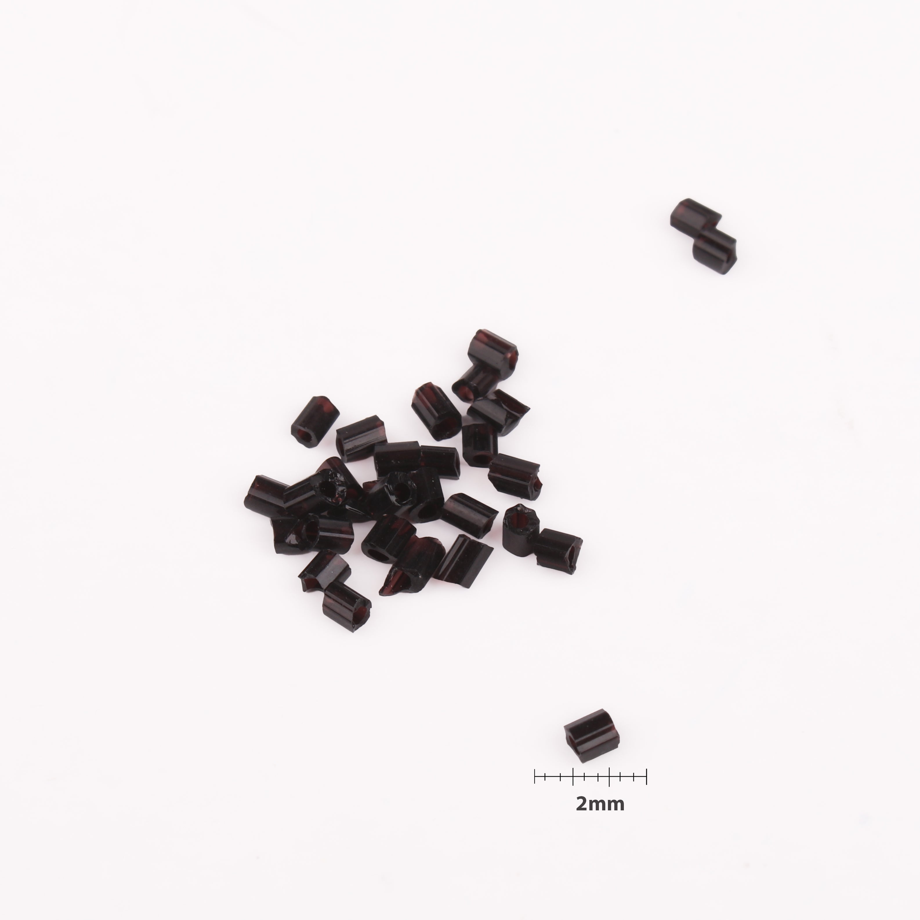 Beads Glass Cut Beads 11/0 Black Moti 1Kg