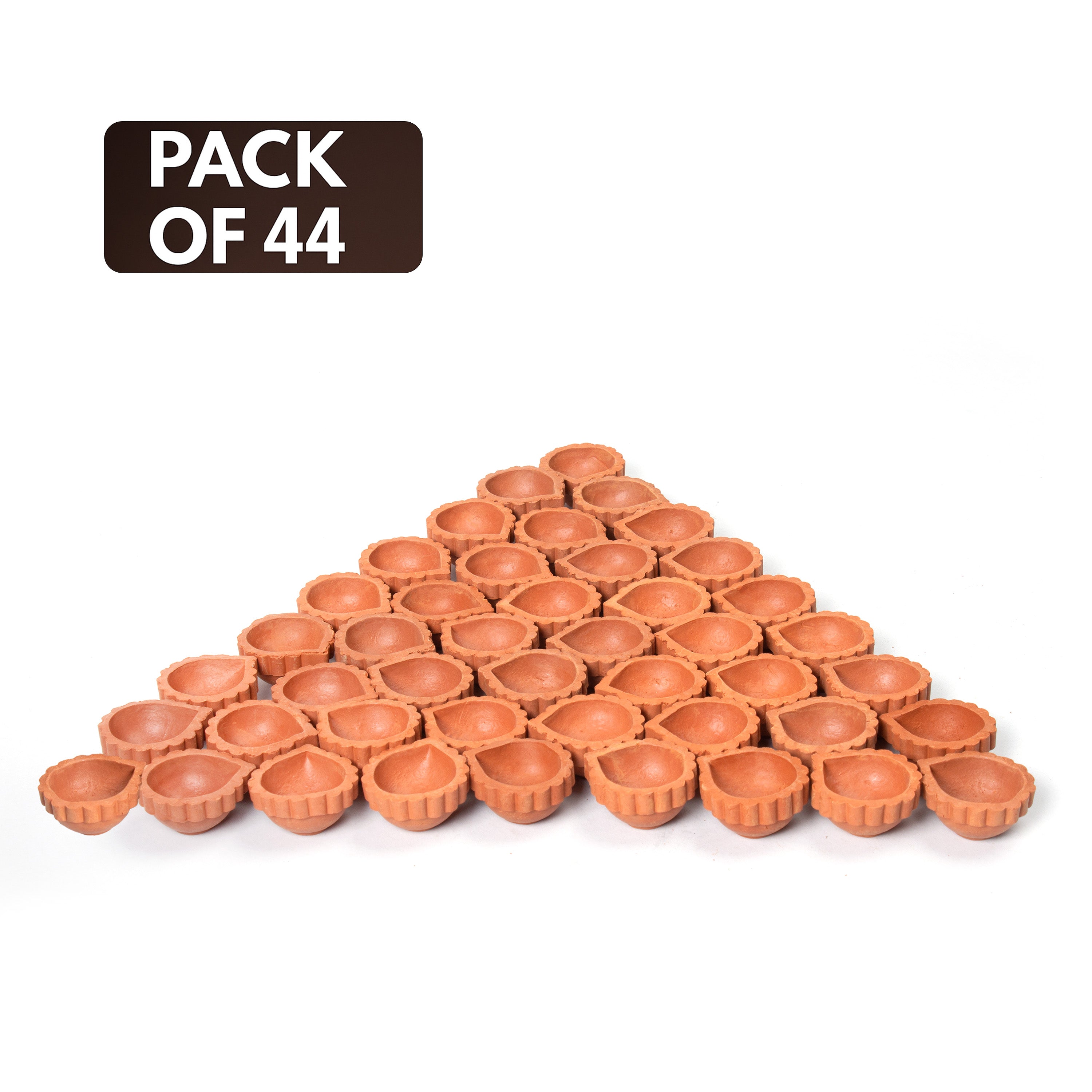 Traditional Terracotta Diya Mini Pack Of 44pc