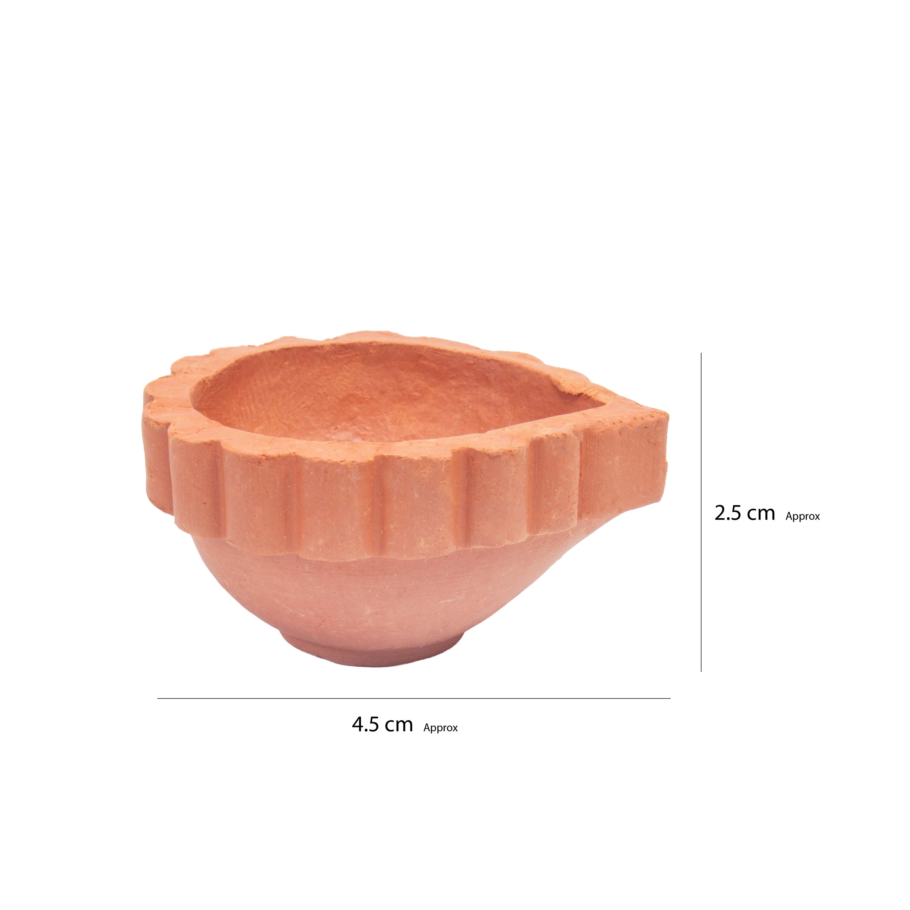 Traditional Terracotta Diya Mini Pack Of 44pc