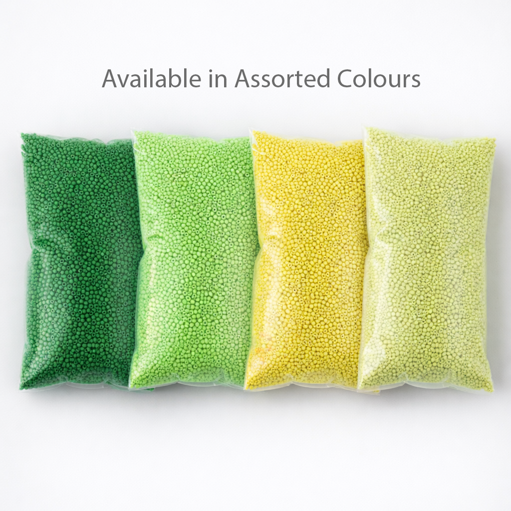 Beads Seed Glass 11/0 Opaque Green 1kg