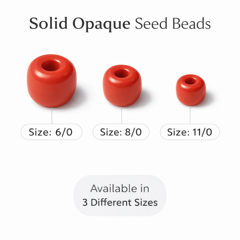 Beads Seed Glass 11/0 Opaque Orange 1kg