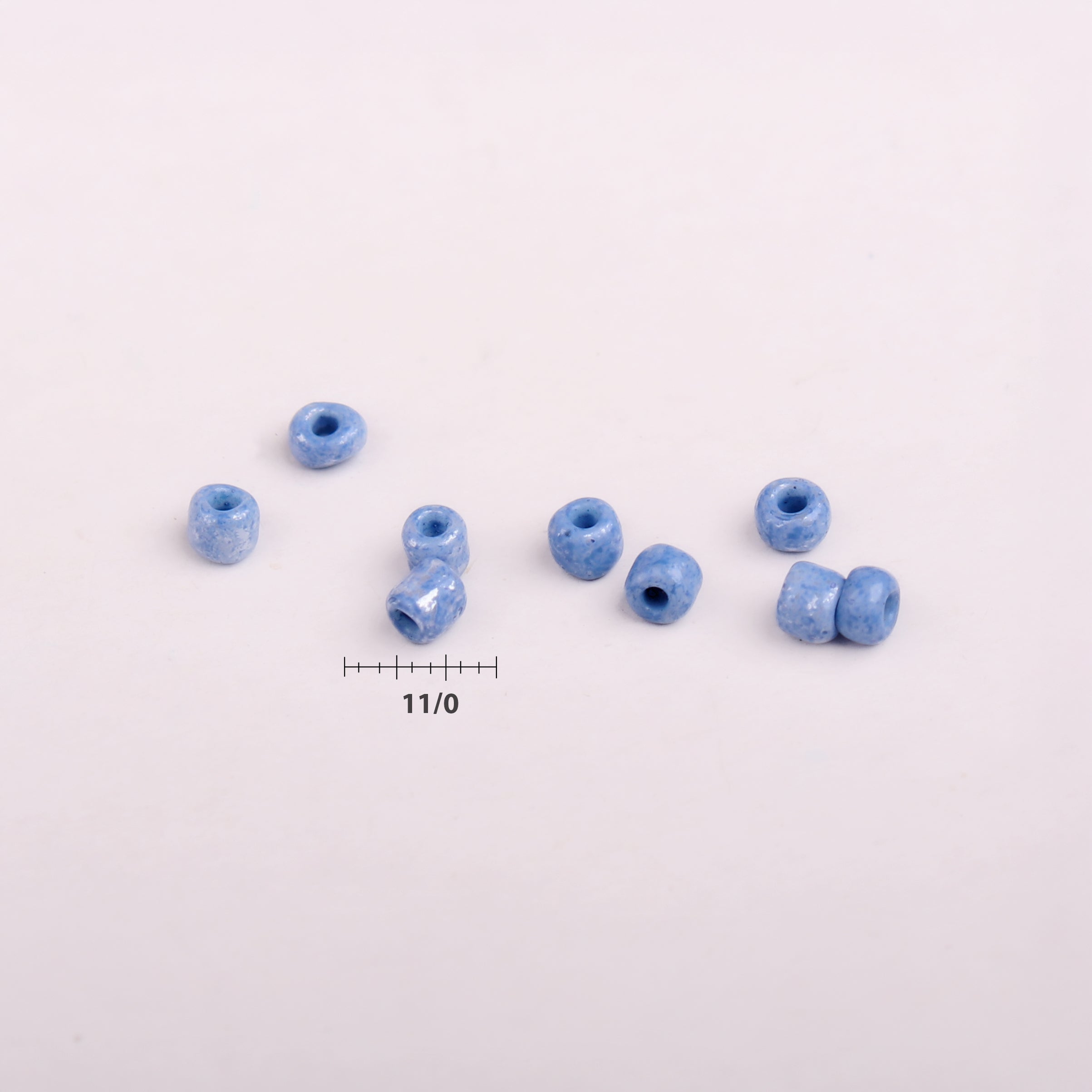 Beads Seed Glass 11/0 Opaque Blizzard Blue 1kg