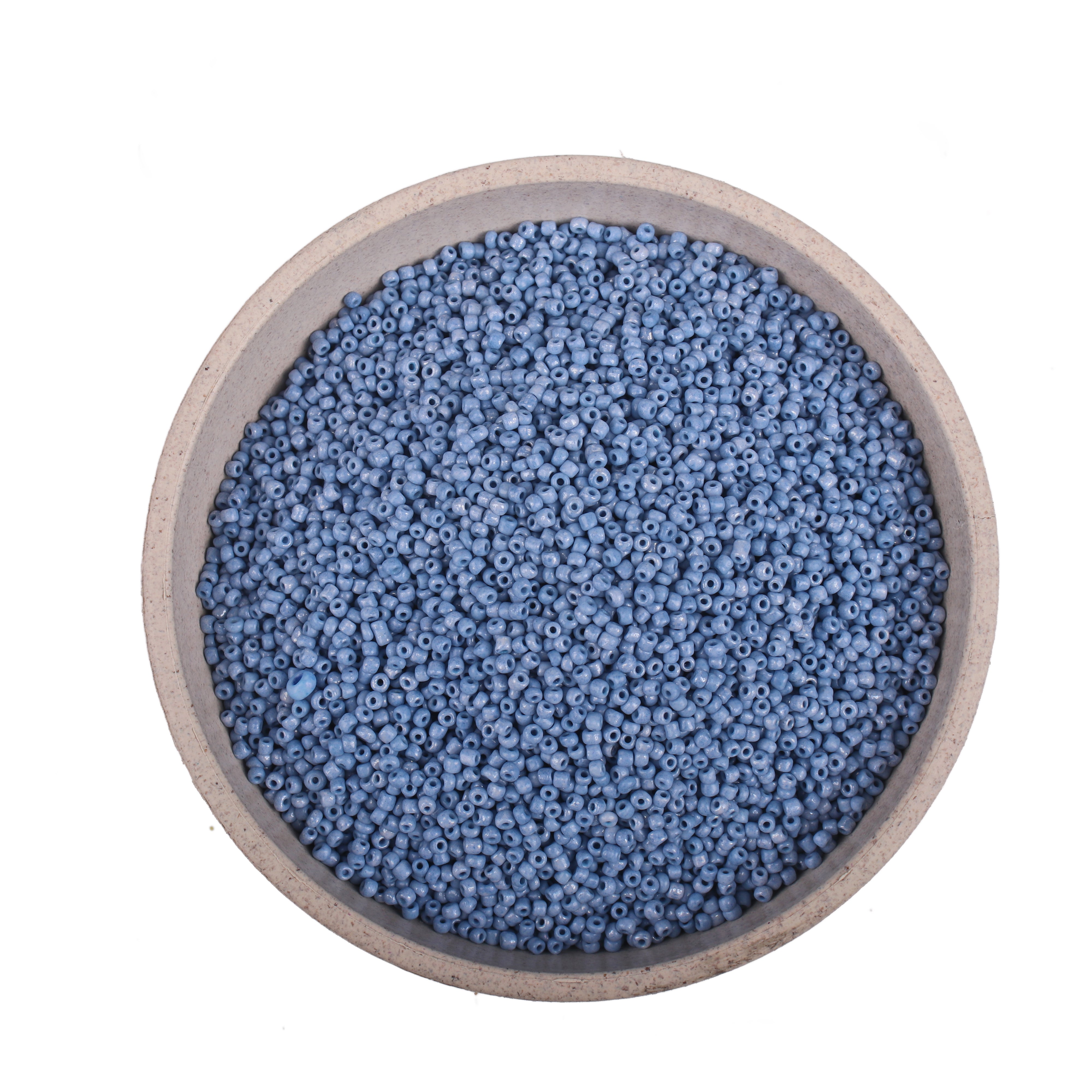 Beads Seed Glass 11/0 Opaque Blizzard Blue 1kg