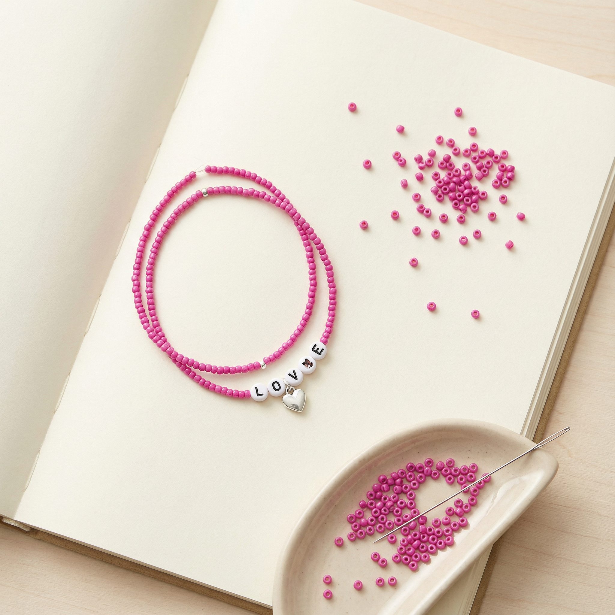 Beads Seed Glass 11/0 Opaque Light Pink 1kg