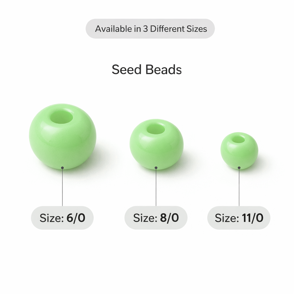 Beads Seed Glass 8/0 Opaque Parrot Green 1kg
