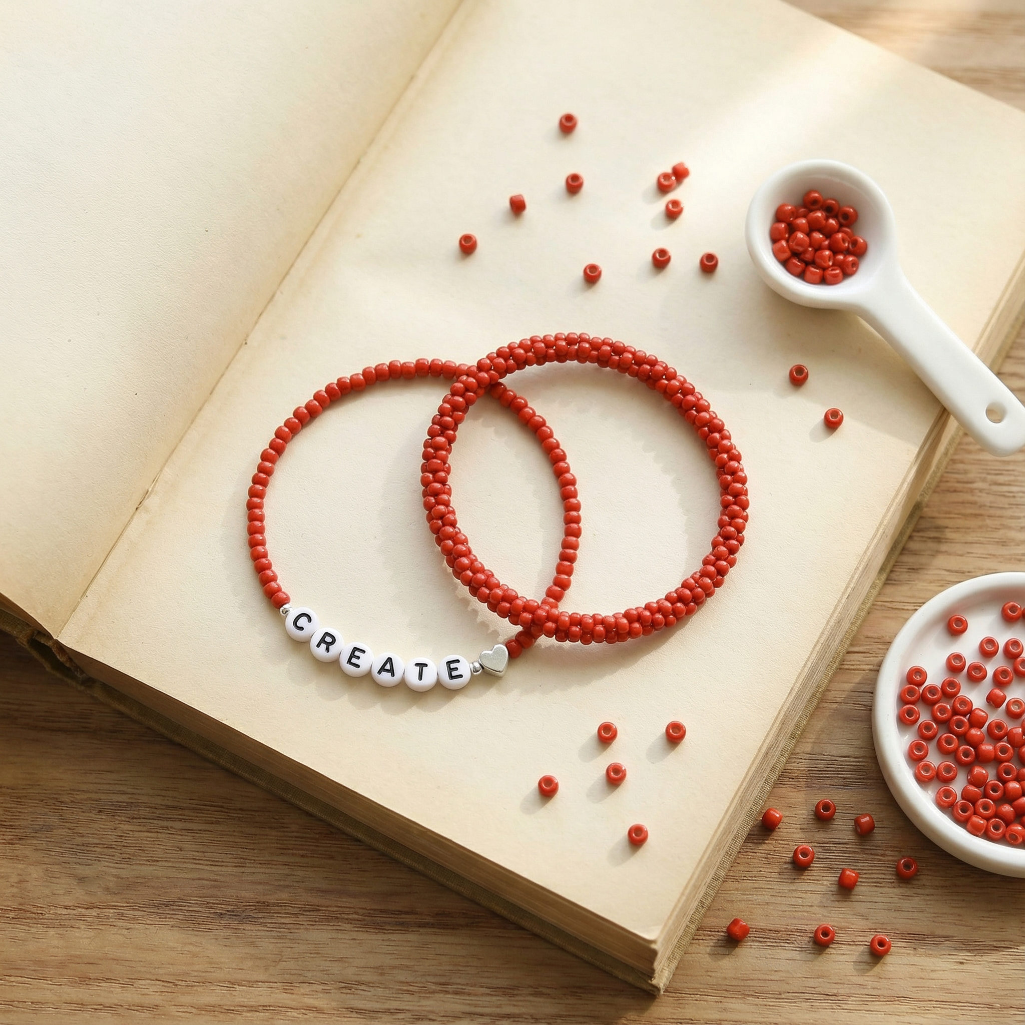 Beads Seed Glass 8/0 Opaque Orange 1kg