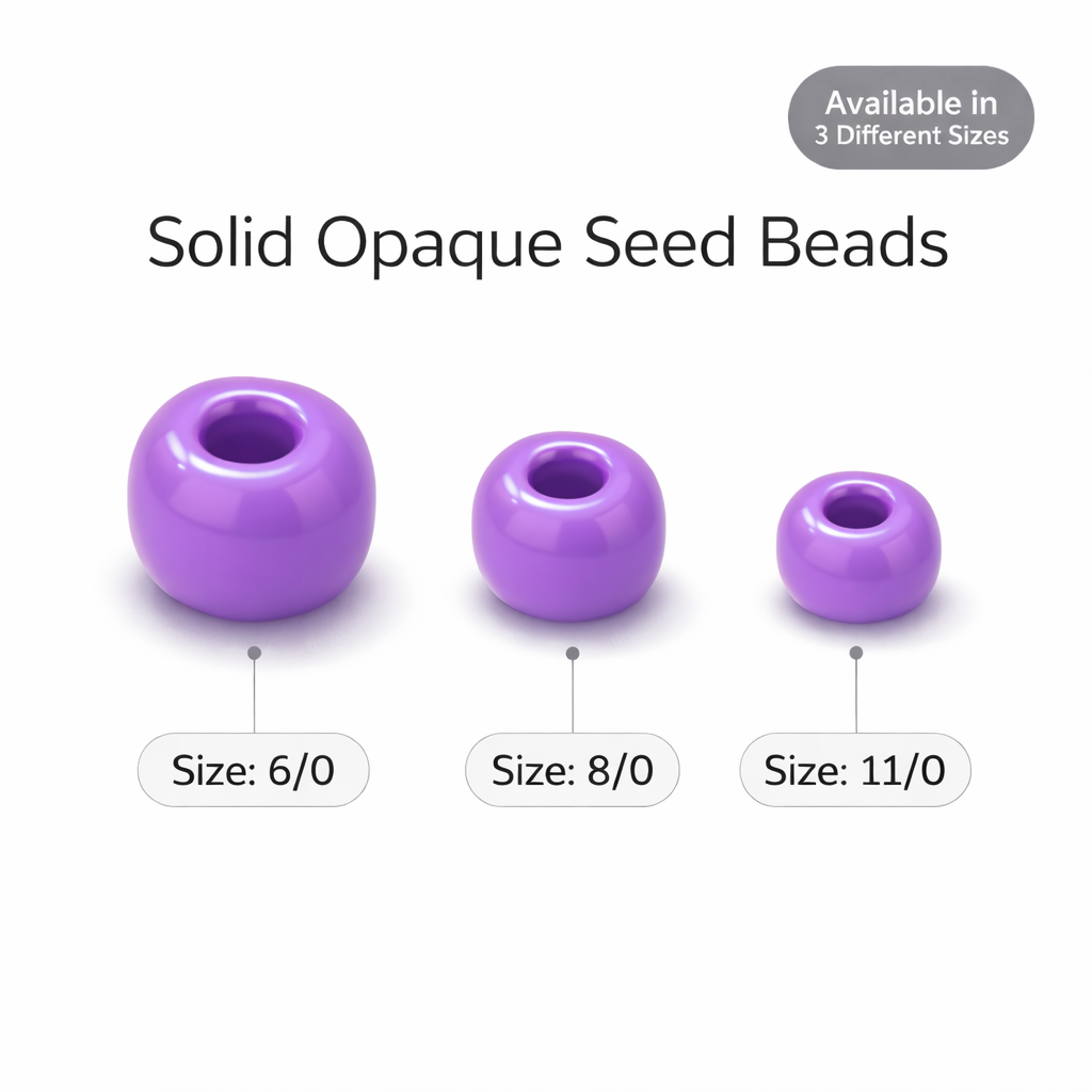 Beads Seed Glass 8/0 Opaque Dark Purple 1kg