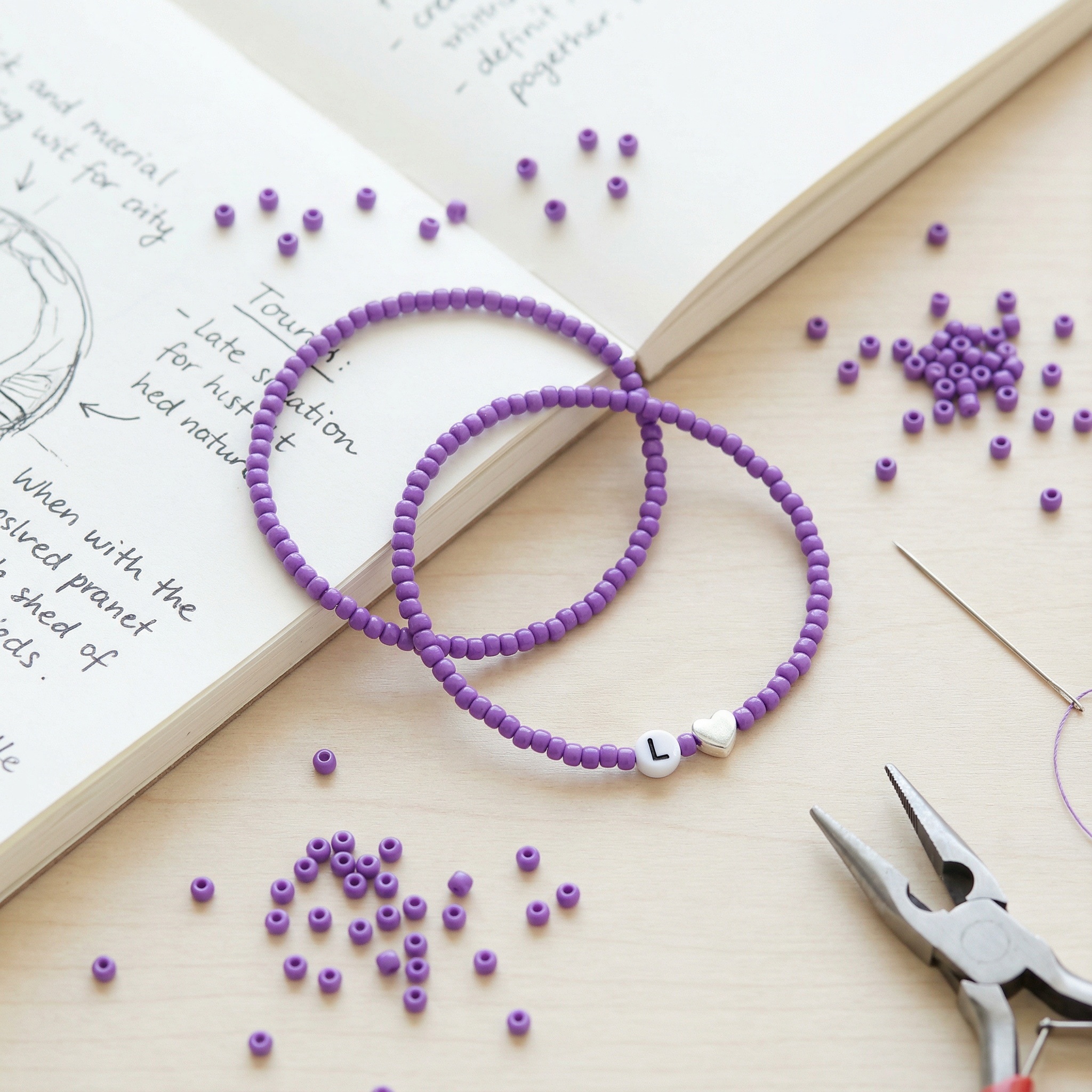 Beads Seed Glass 8/0 Opaque Dark Purple 1kg