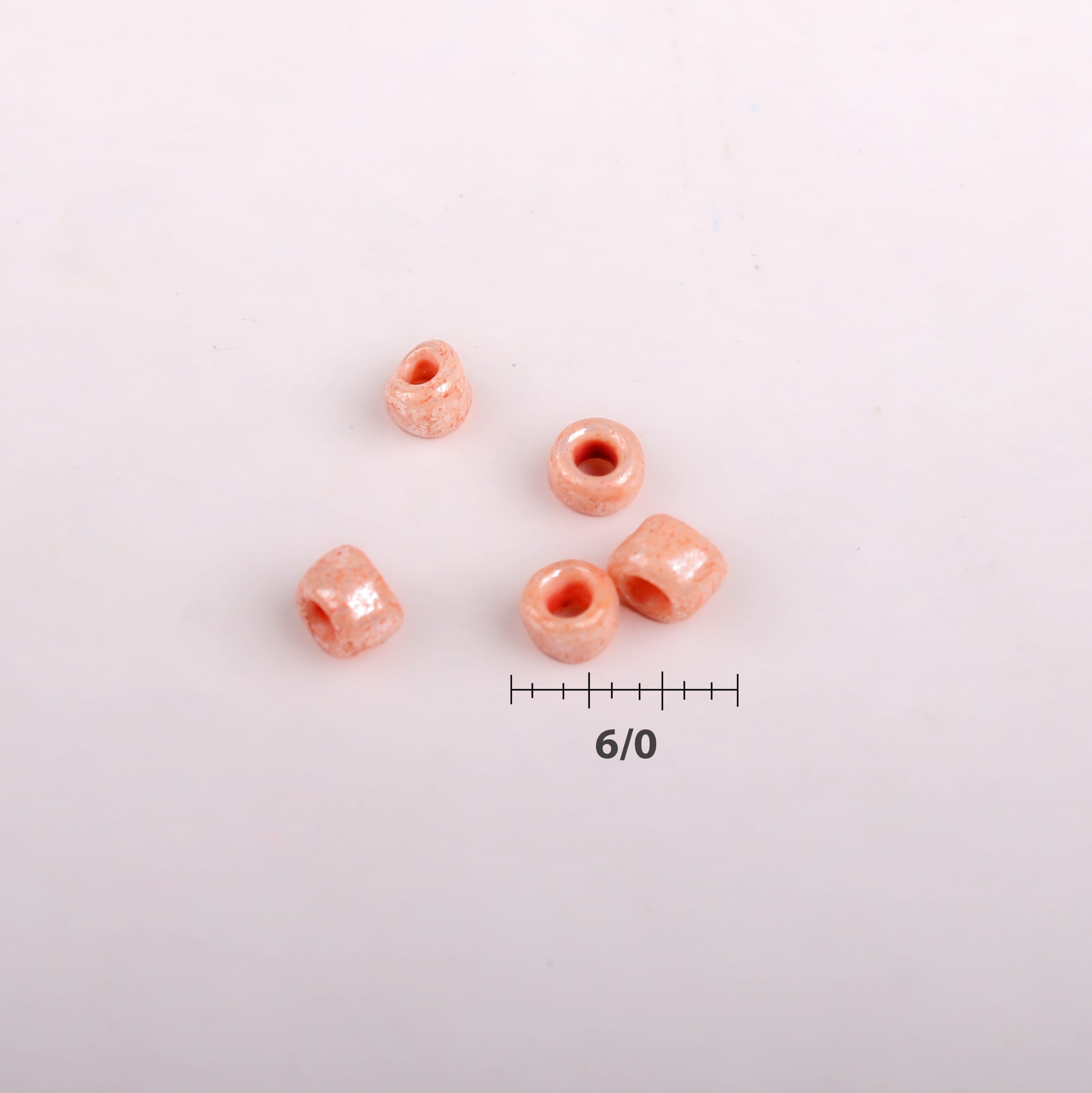 Beads Seed Glass 6/0 Opaque Peach 1kg