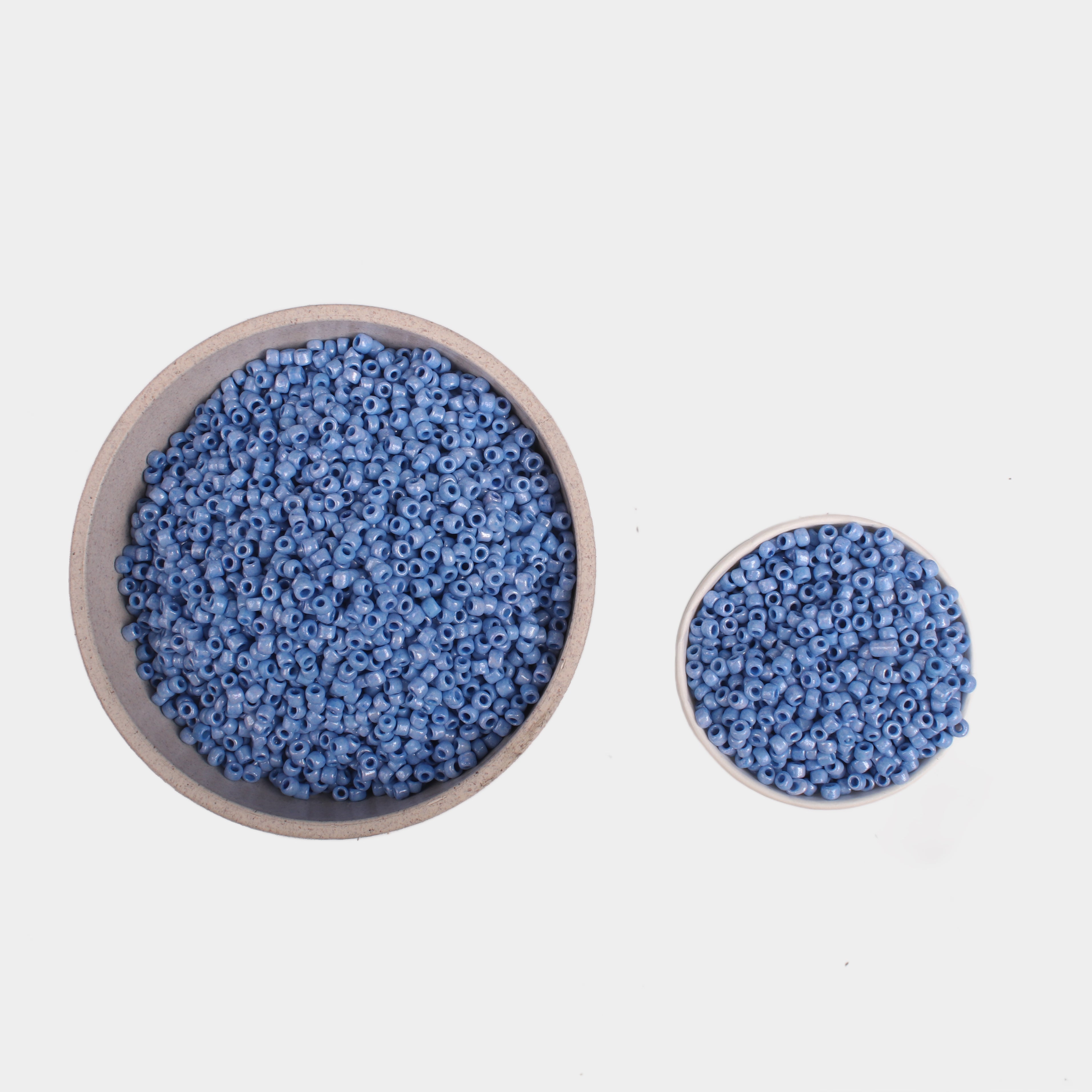 Beads Seed Glass 6/0 Opaque Blizzard Blue 1kg