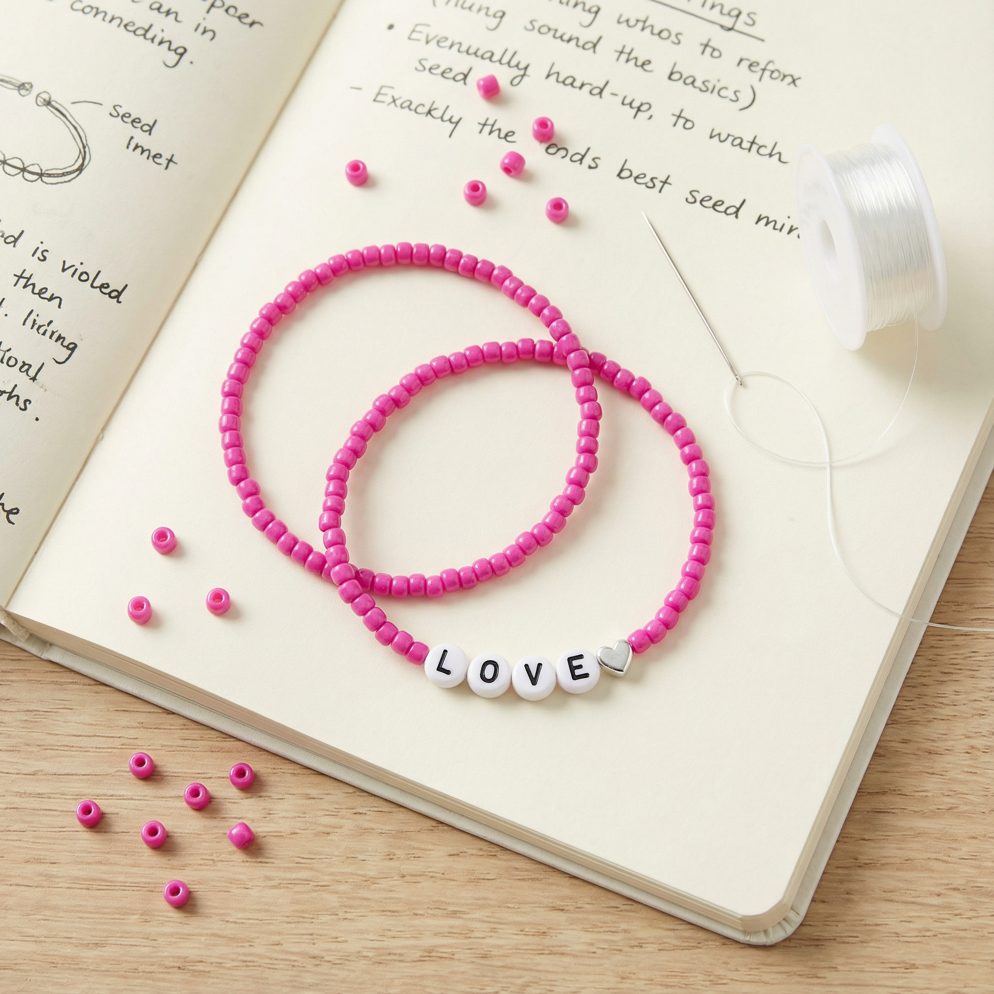 Beads Seed Glass 6/0 Opaque Dark Pink 1kg