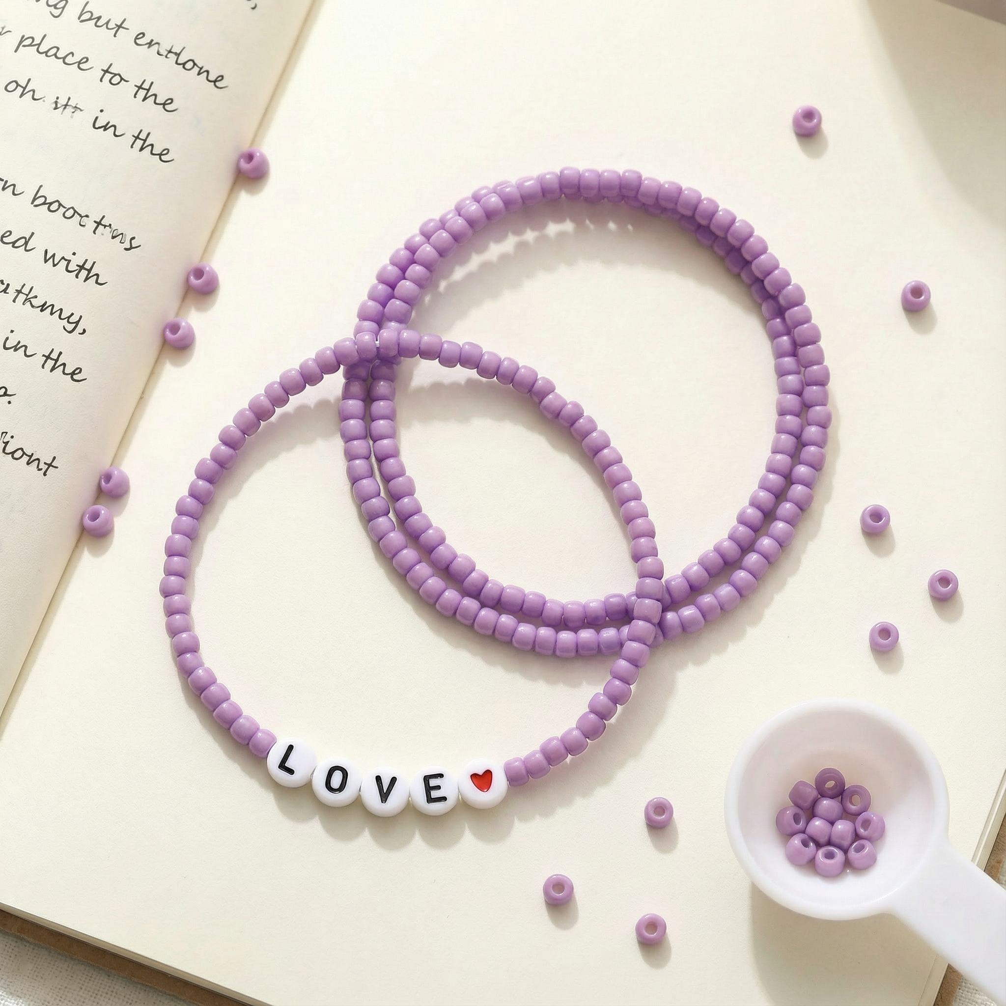 Beads Seed Glass 6/0 Opaque Light Purple 1kg