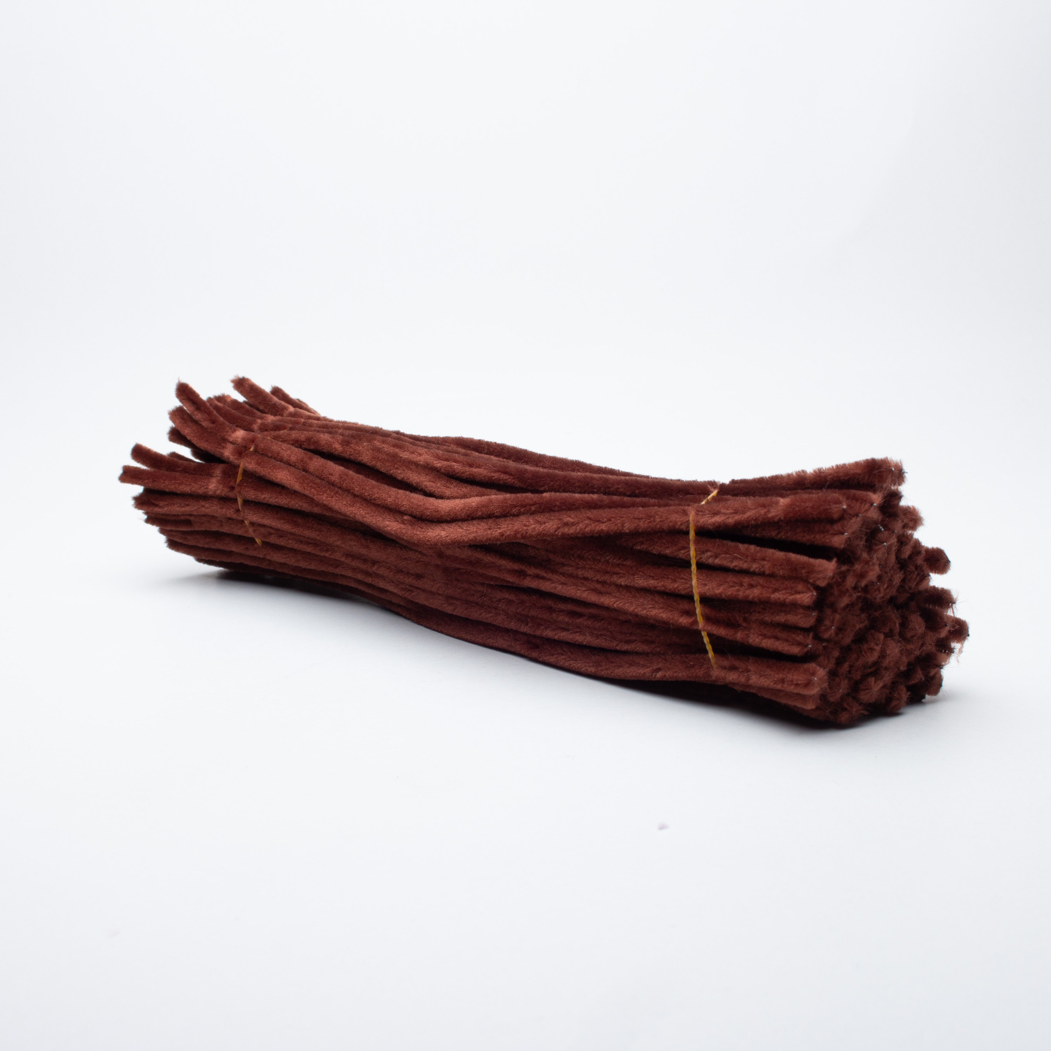 Chenille Stick Coffee Brown 1 pack (100pcs)