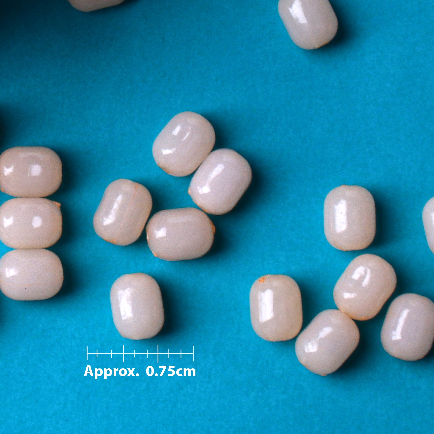 Beads Jelly Bead Oval With Hole Peach 10Mm 1kg