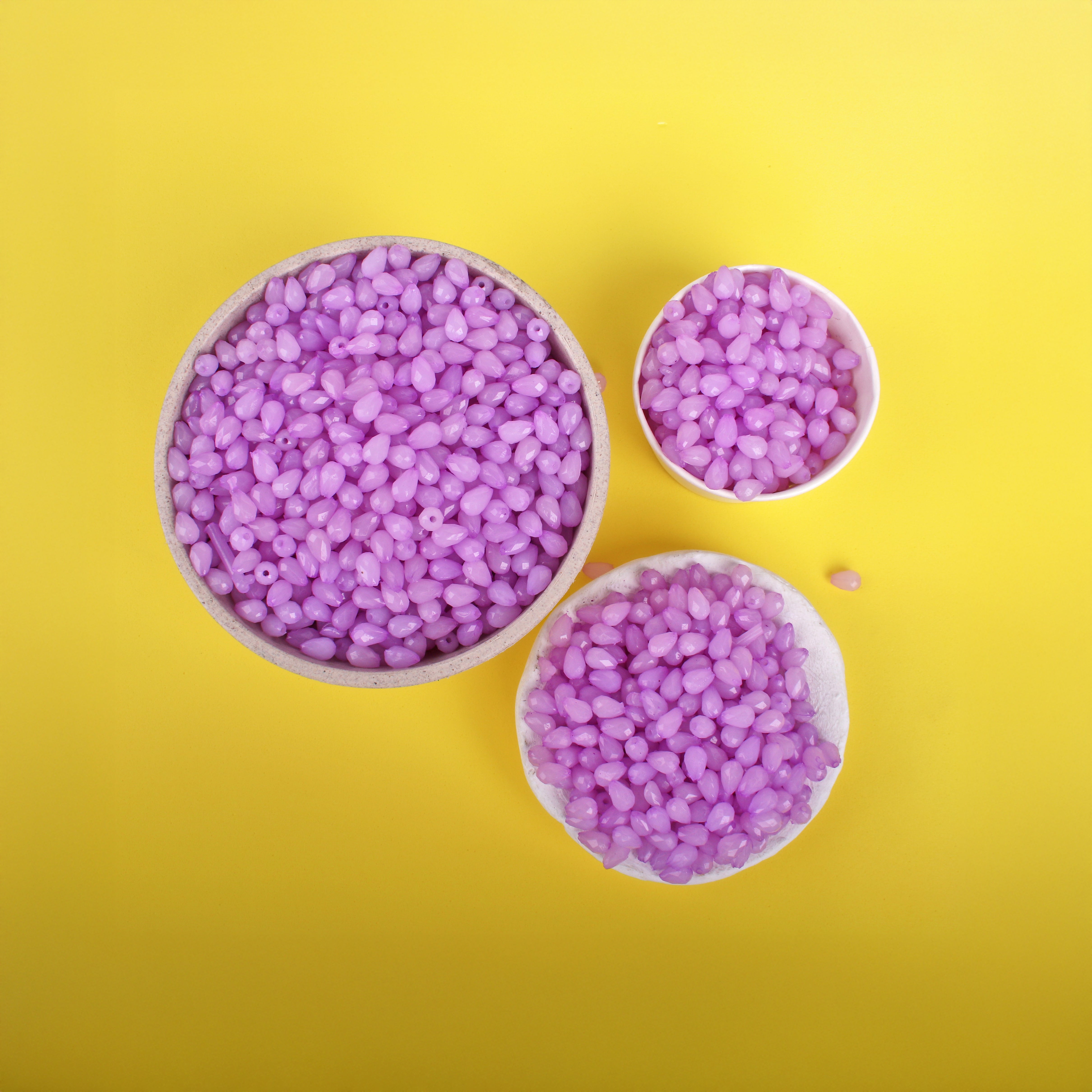 Beads Jelly Bead Drop Shape 6/8Mm Purple 1kg