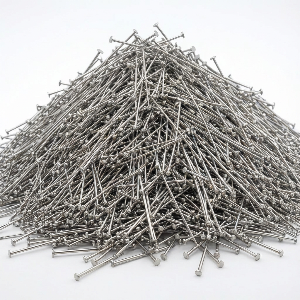 Findings Head pin Nickel 50mm 200 gm