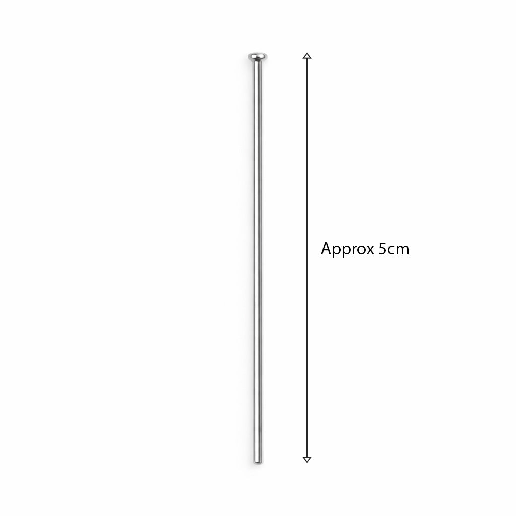 Findings Head pin Nickel 50mm 200 gm