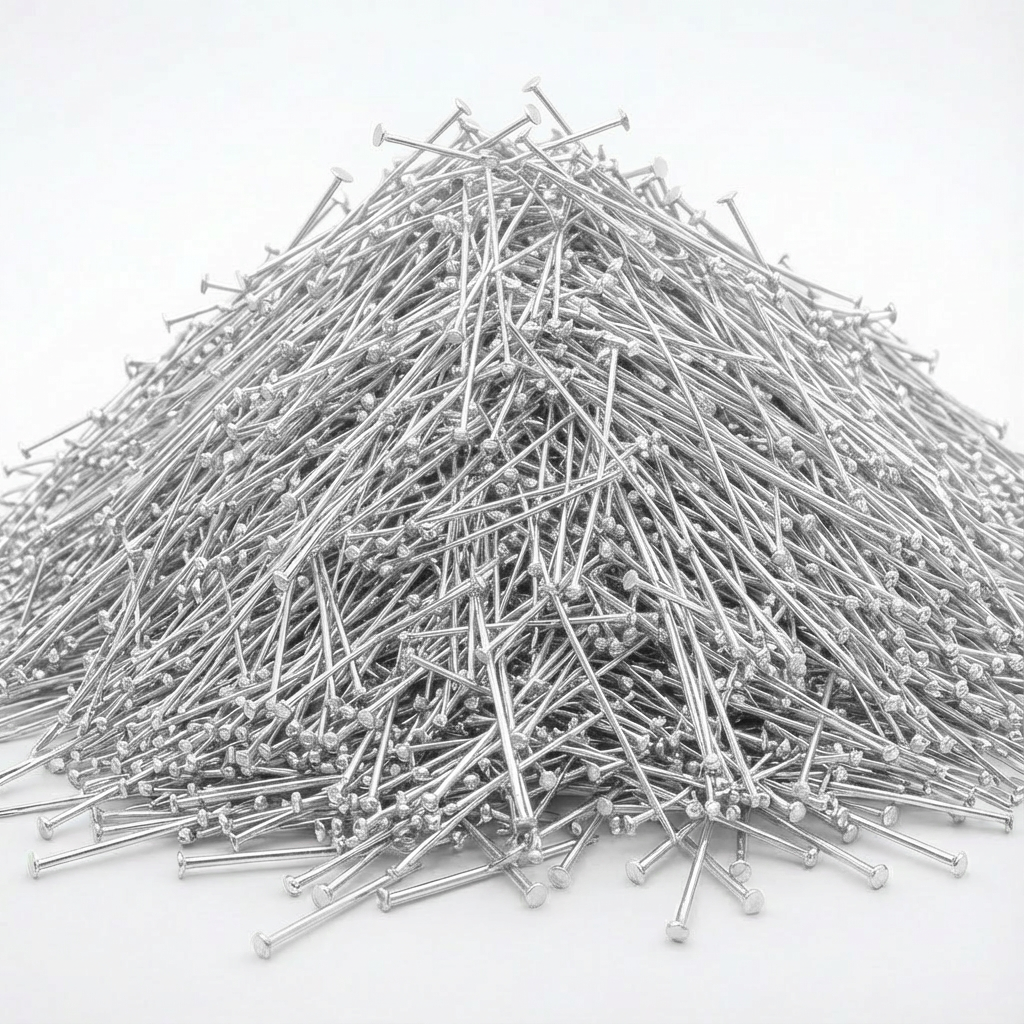 Findings Head pin Silver 50mm 200 gm