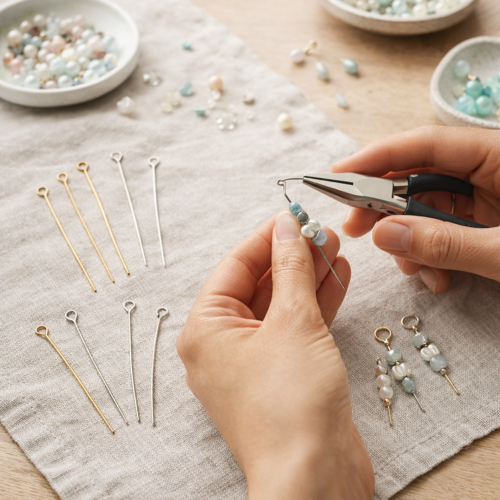 Findings Eye Pin Gold 50mm 200 gm