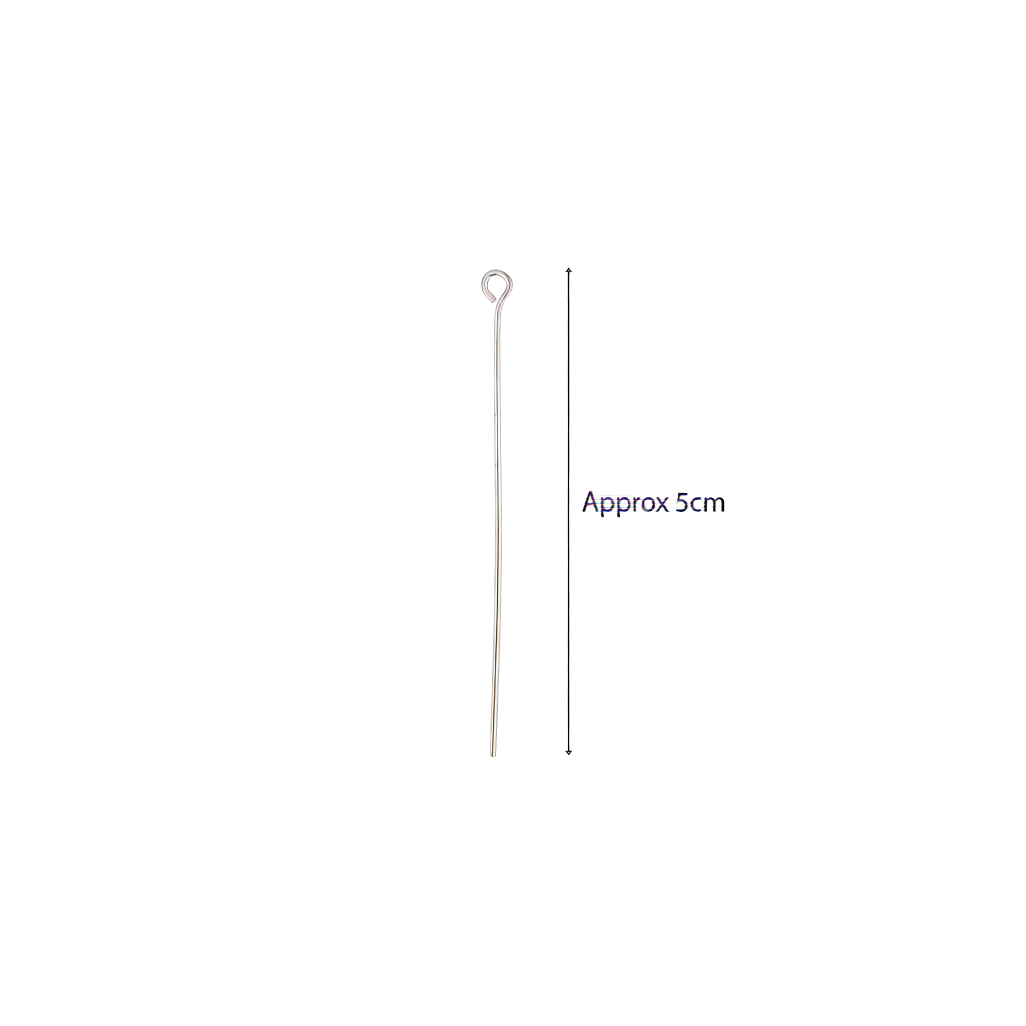 Findings Eye Pin Silver 50mm 200 gm