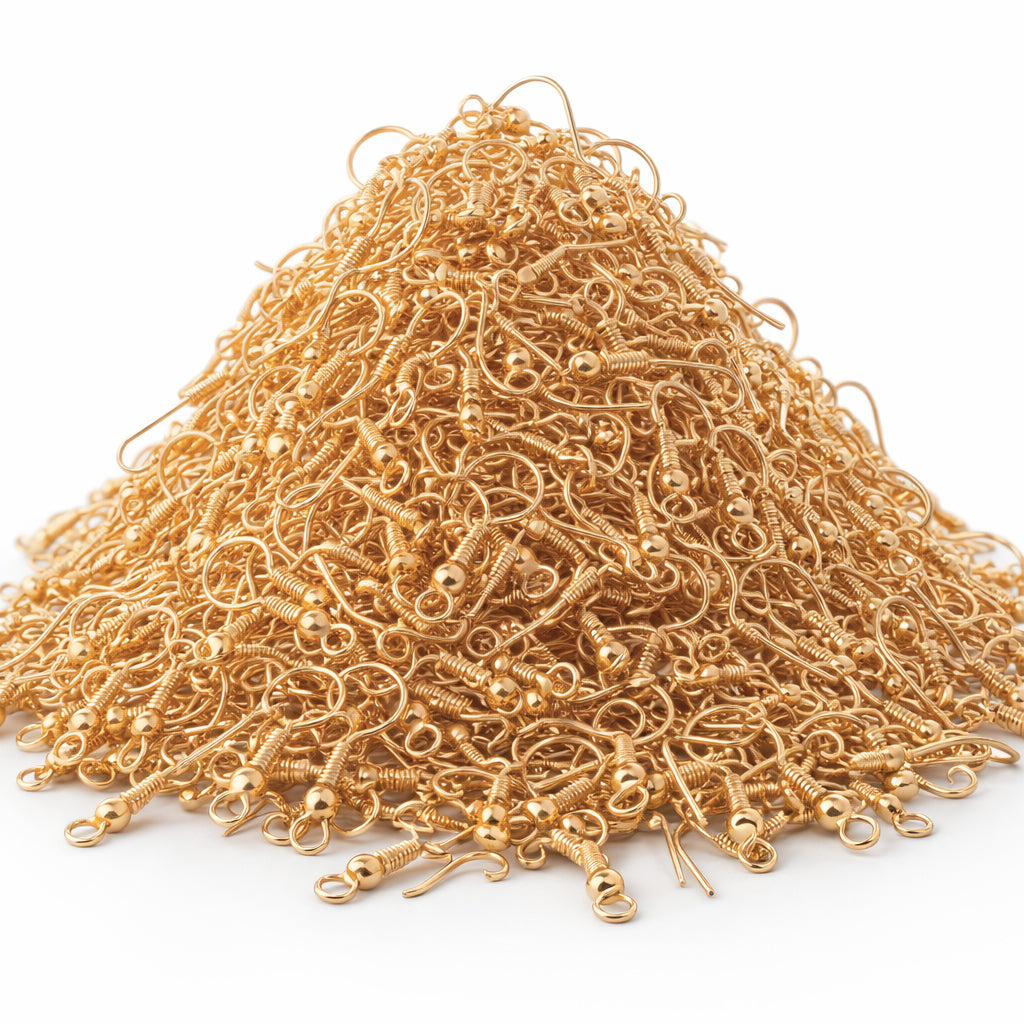 Findings Ear Wire Hooks Gold 200 gm